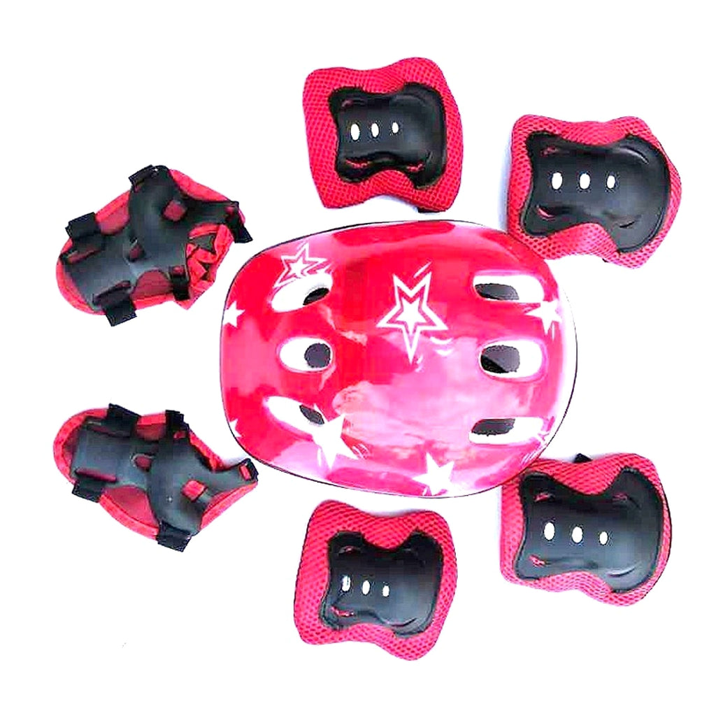 Children's Roller Skating Protective Gear, Children's Thickening Helmet Seven-piece Suit - enhanced image 2