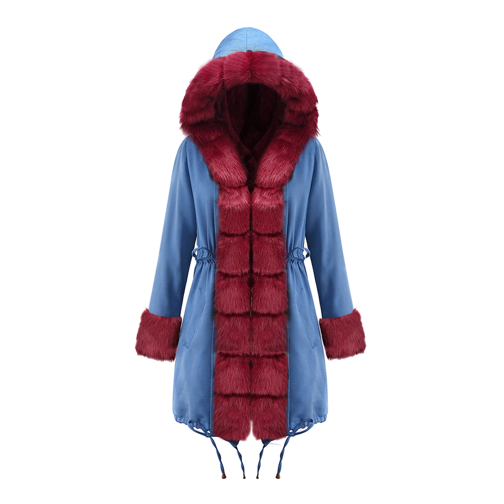 Color-Blocked Arctic Fur Parka – 25 Edition - enhanced image 2