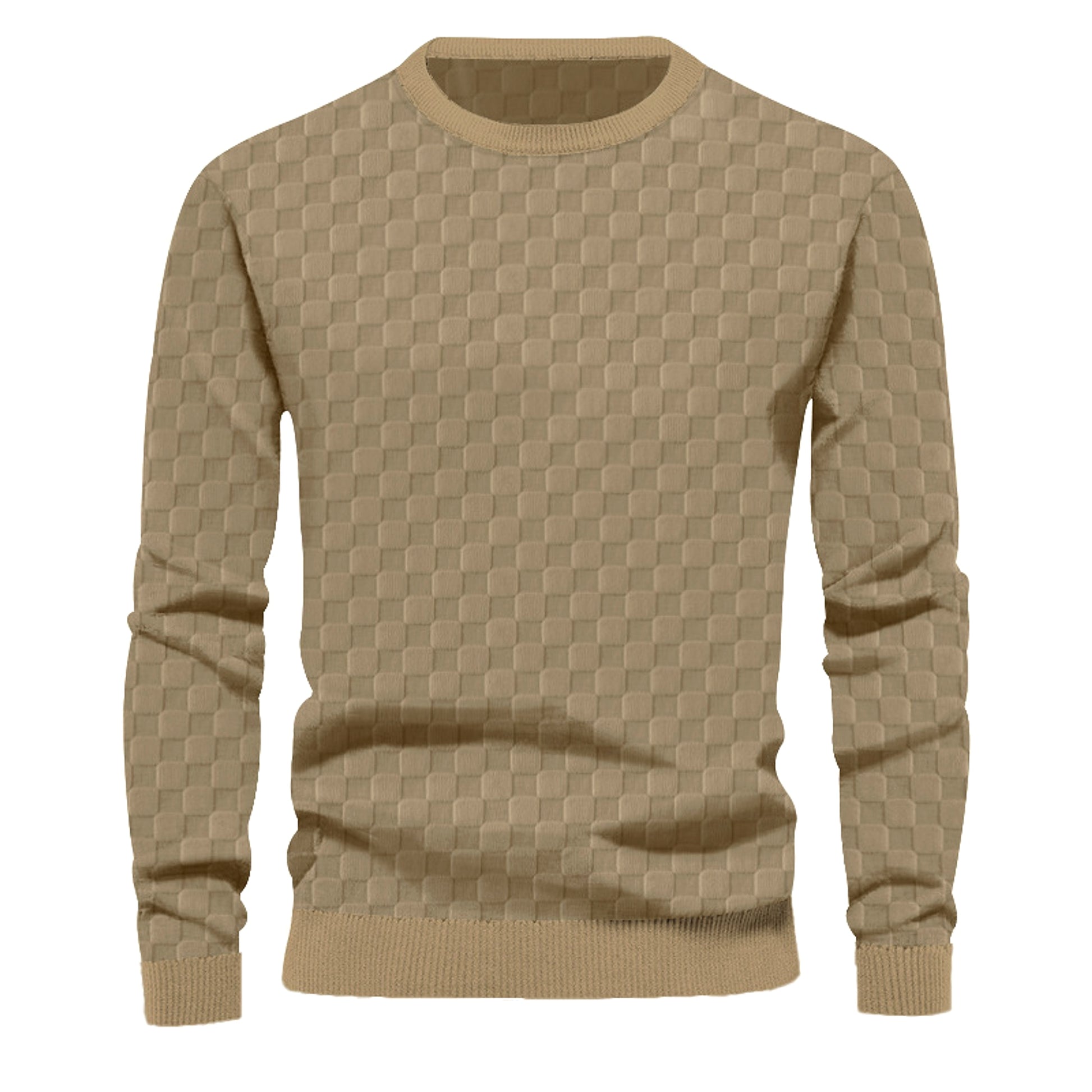 Crew Neck Casual Base Long Sleeve T-Shirt Men - enhanced image 2