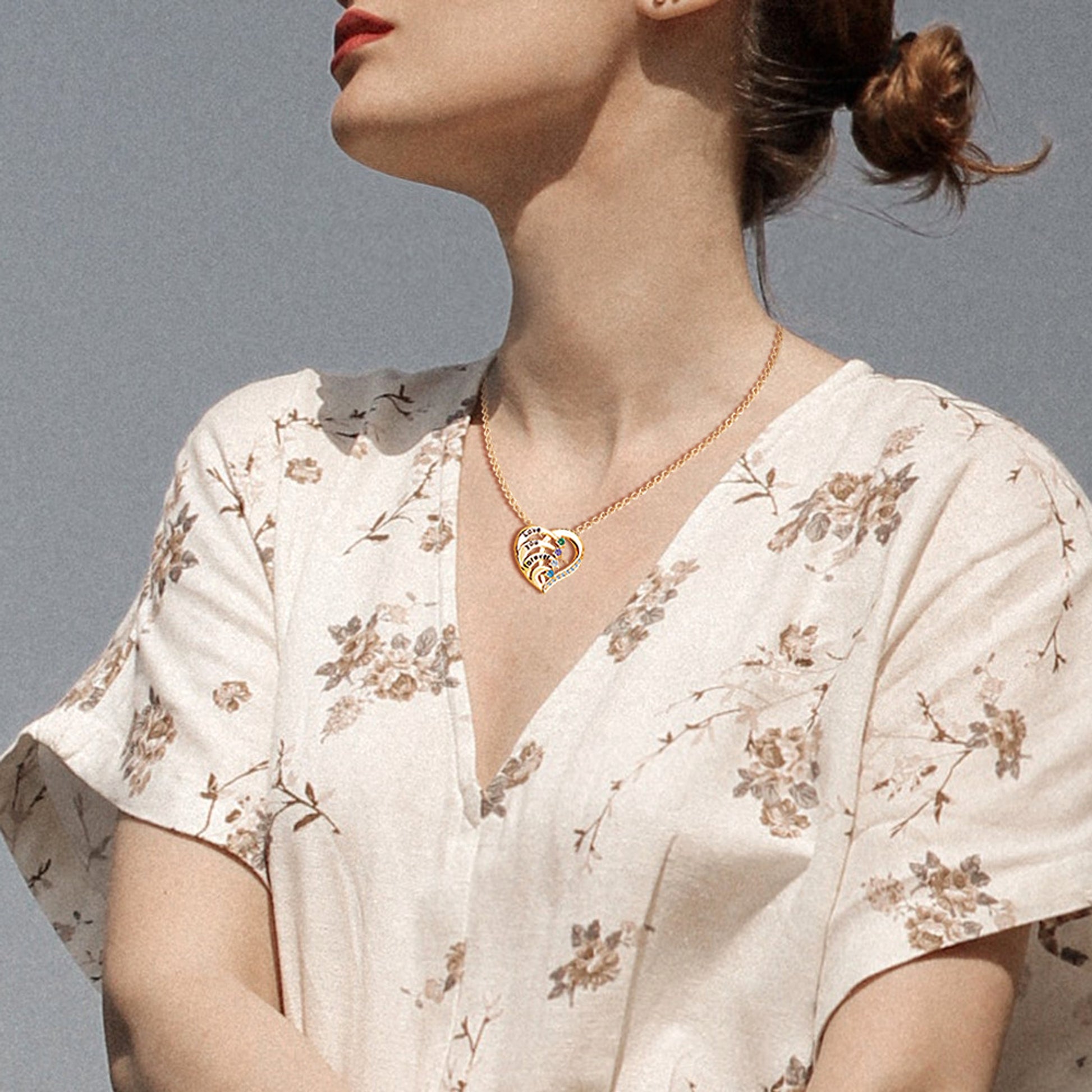 DIY Custom Necklace Micro Diamond Hollow Clavicle Chain Female - enhanced image 2