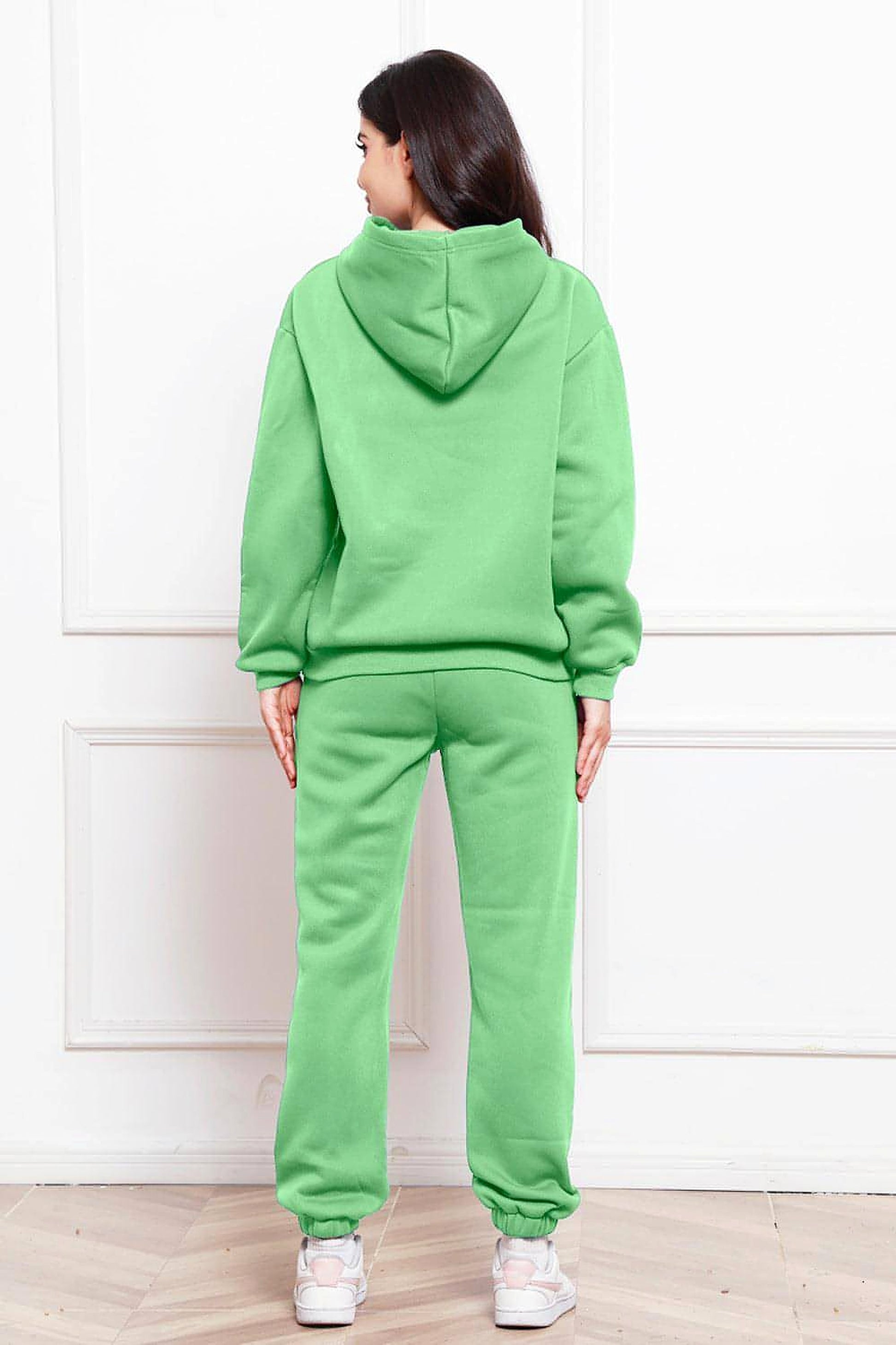 Drop Shoulder Long Sleeve Hoodie and Pants Set - enhanced image 2