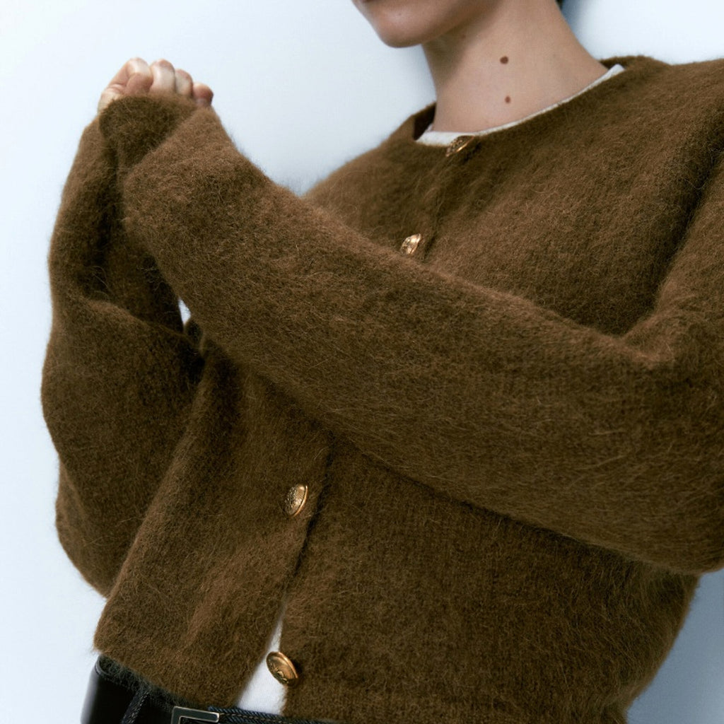 Early Spring New Products Women's All-matching Graceful Soft Texture Knitted Sweater Cardigan - enhanced image 2