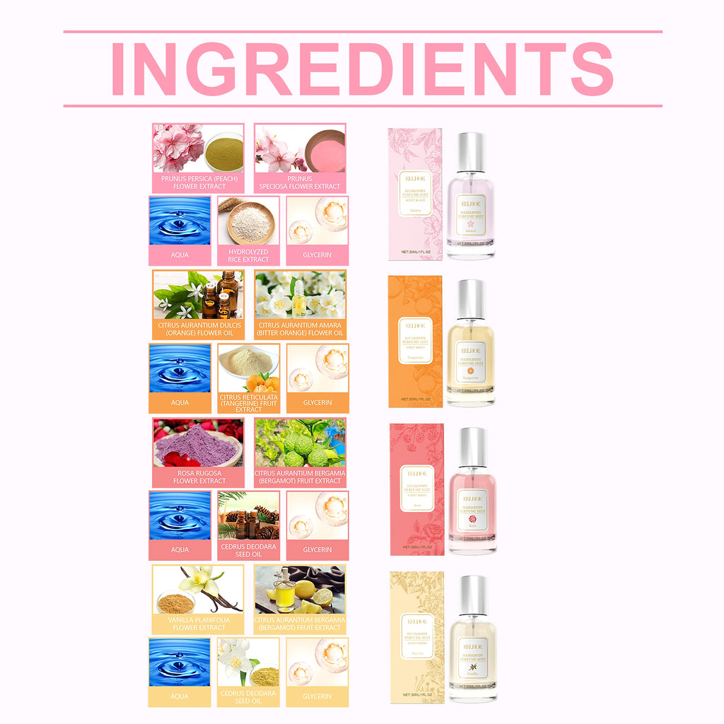 EELHOE Body Hair Perfume Spray Body Skin Hair Long-Lasting Fragrance Spray - enhanced image 2