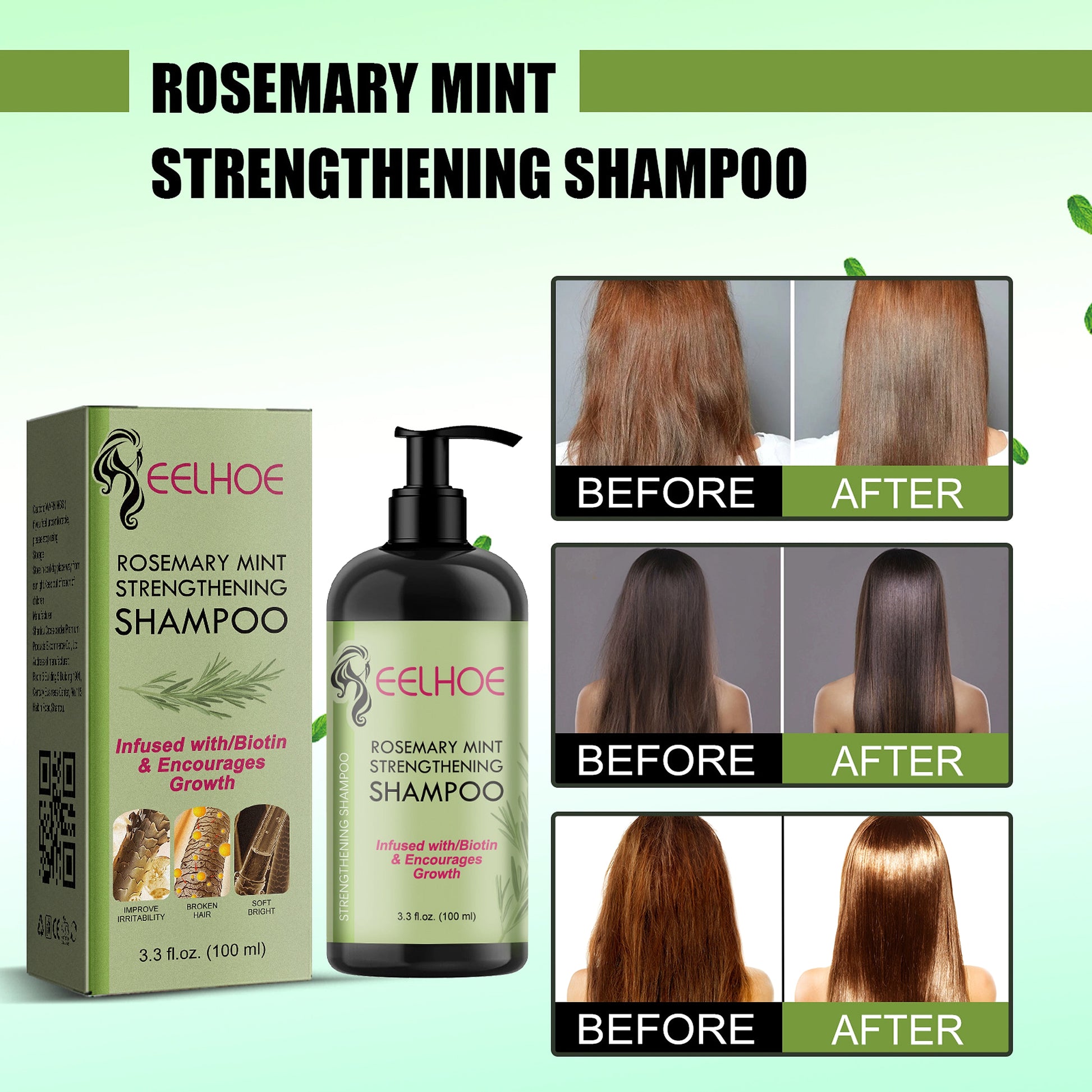 ELLHOE™ Rosemary Mint Strengthening Shampoo - enhanced image 2