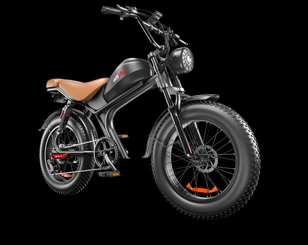 eMoto C93™ – 20" Retro-Style Electric Bike 1000W | 48V 20Ah Battery (US Warehouse) - enhanced image 2