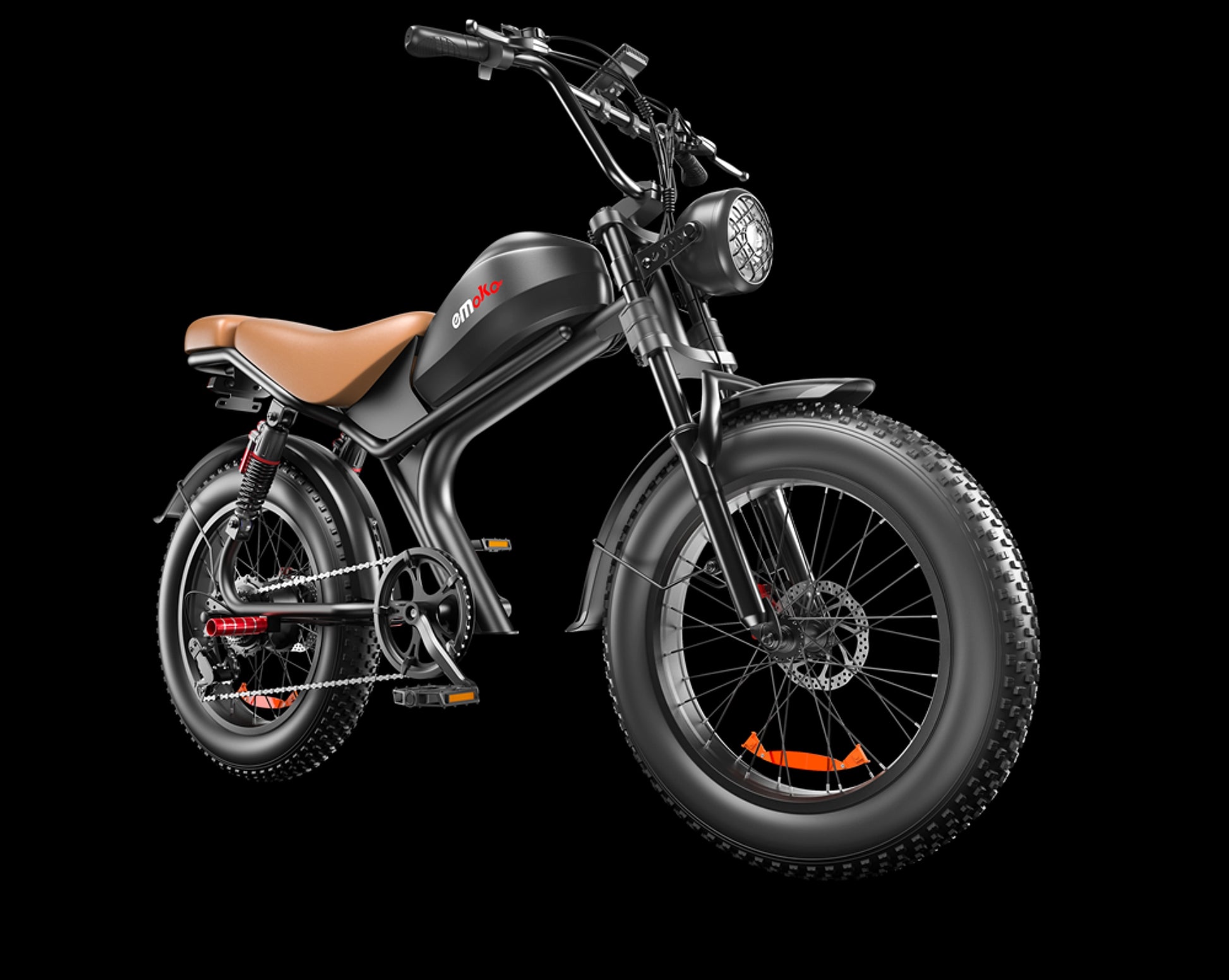 eMoto C93™ – 20" Retro-Style Electric Bike 1000W | 48V 20Ah Battery (US Warehouse) - enhanced image 2
