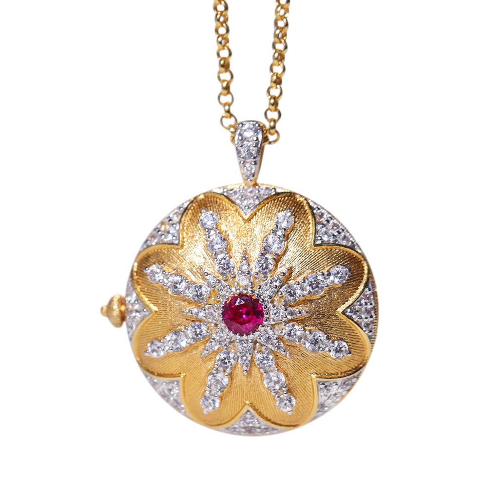 European American And Italian Craftsmanship Necklace Retro Palace Series - enhanced image 2