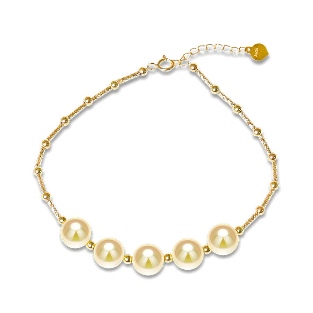European And American New Light Gold Pearl Bracelet - enhanced image 2