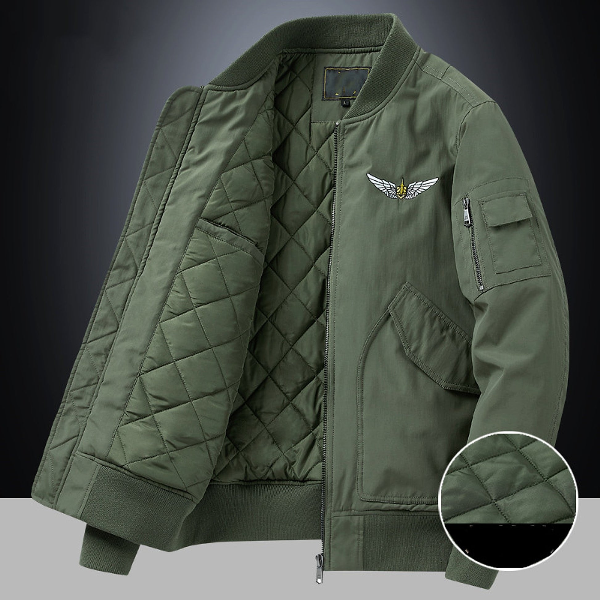 Fashion Casual Brushed Jacket Men - enhanced image 2