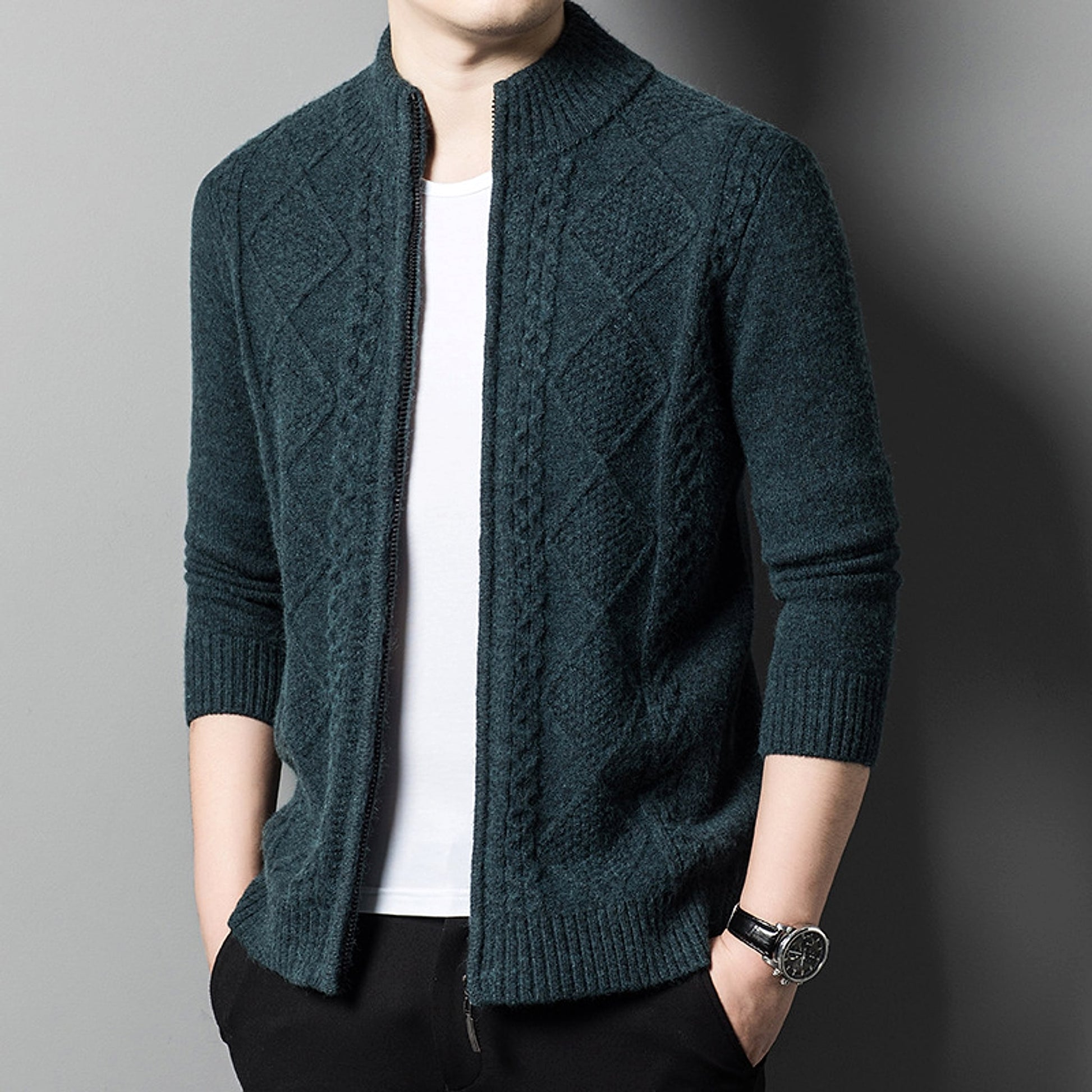NordZip™ – Half-Turtleneck Zipper Jacket for Men - enhanced image 2