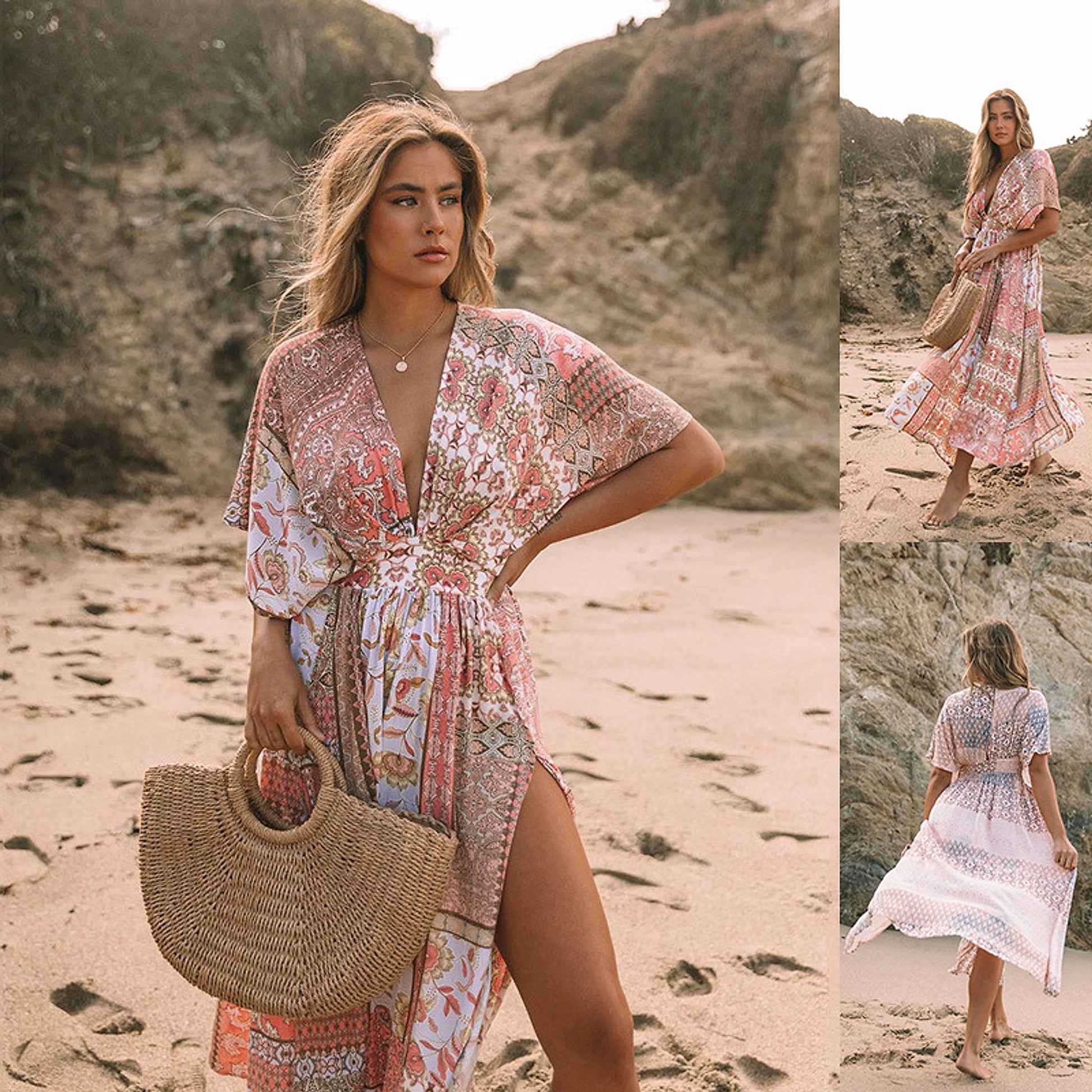 Fashion Spring Printing Dress Women - enhanced image 2
