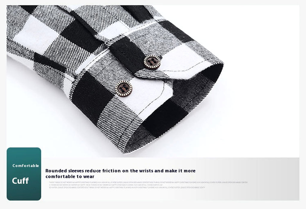 Fashionable All-matching DressShirt Men's Clothing - enhanced image 2
