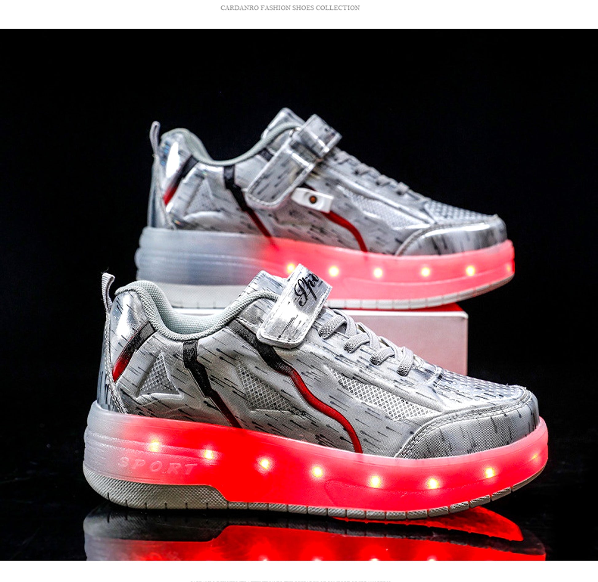 Fashionable Personality Detachable Roller Shoes For Boys - enhanced image 2