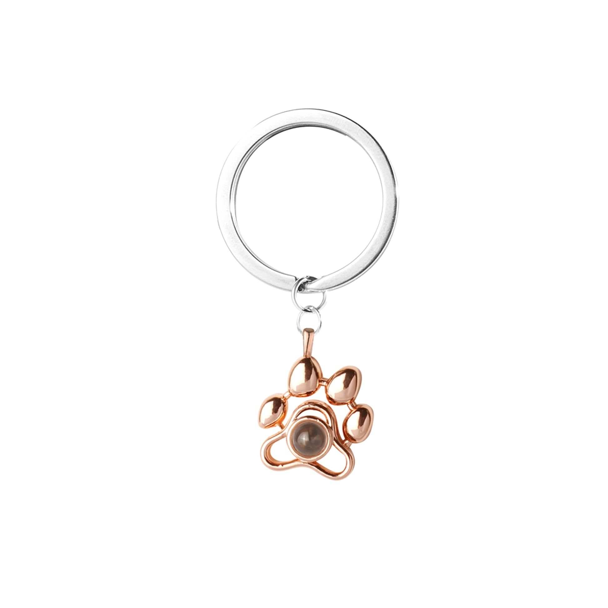 Personalized Footprint Projection Keychain - enhanced image 2