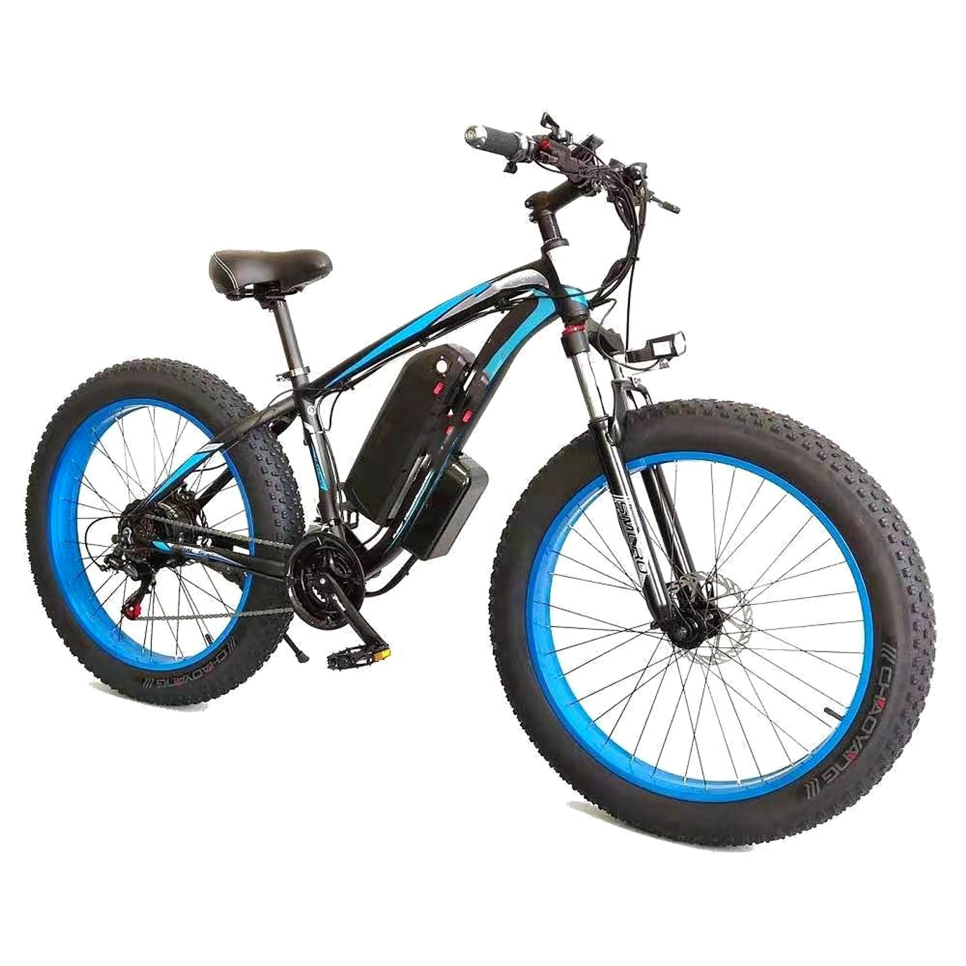 Forever™ E-Glide Snow 26 – Electric Mountain Bike (21-Speed, 350W, Fat Tire) - enhanced image 2