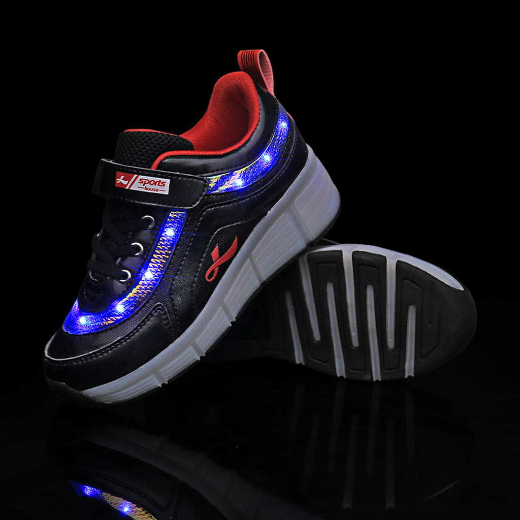 Glowing Skate Roller Sneakers - enhanced image 2