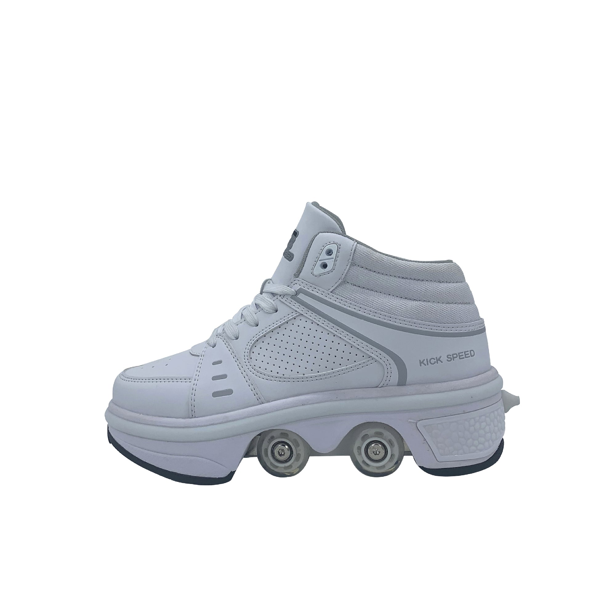 Good Product Dual-purpose Roller Skates, Deformed Shoes, Double Row Roller Skates - enhanced image 2