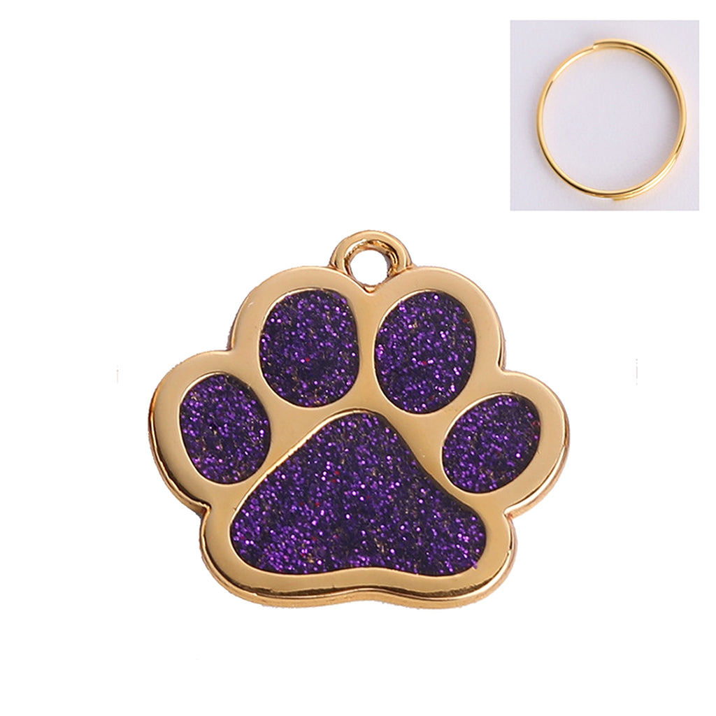Paw Print Metal Keychain – Stylish & Durable Pet Lover Accessory - enhanced image 2