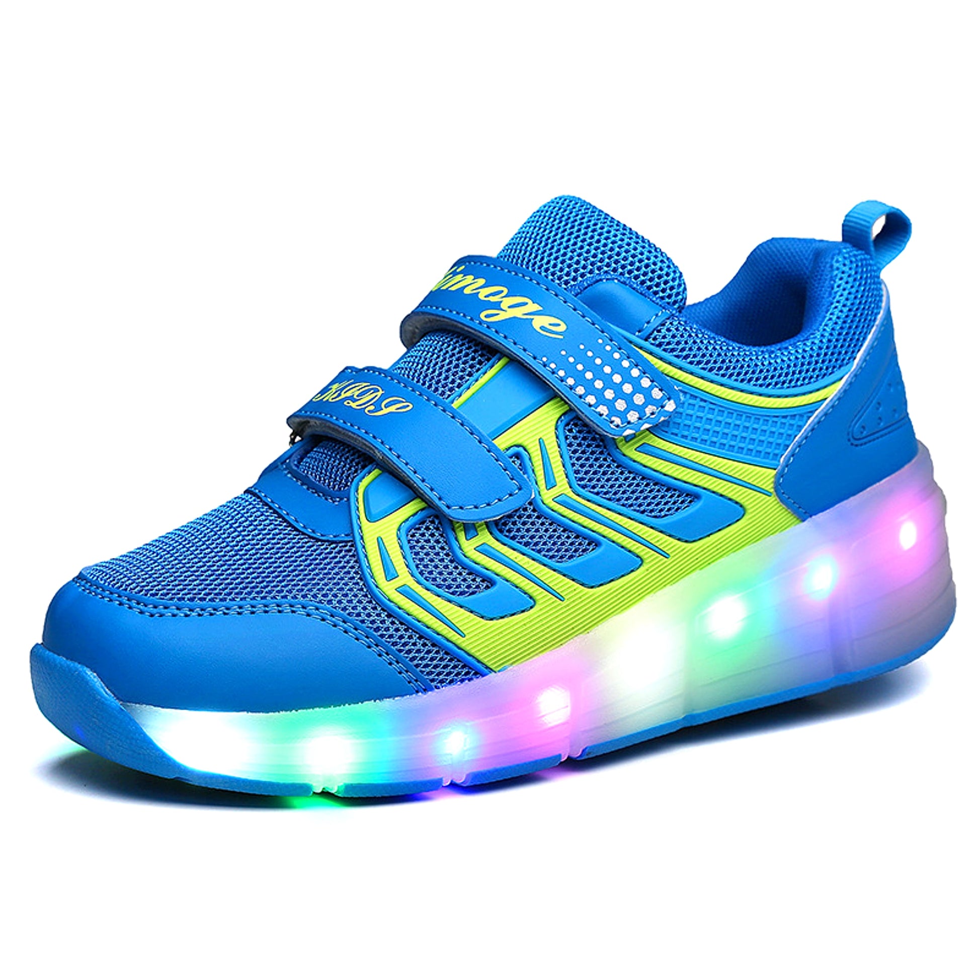 Heelys One-Wheeled Children's Colorful Usb Rechargeable Roller Shoes - enhanced image 2