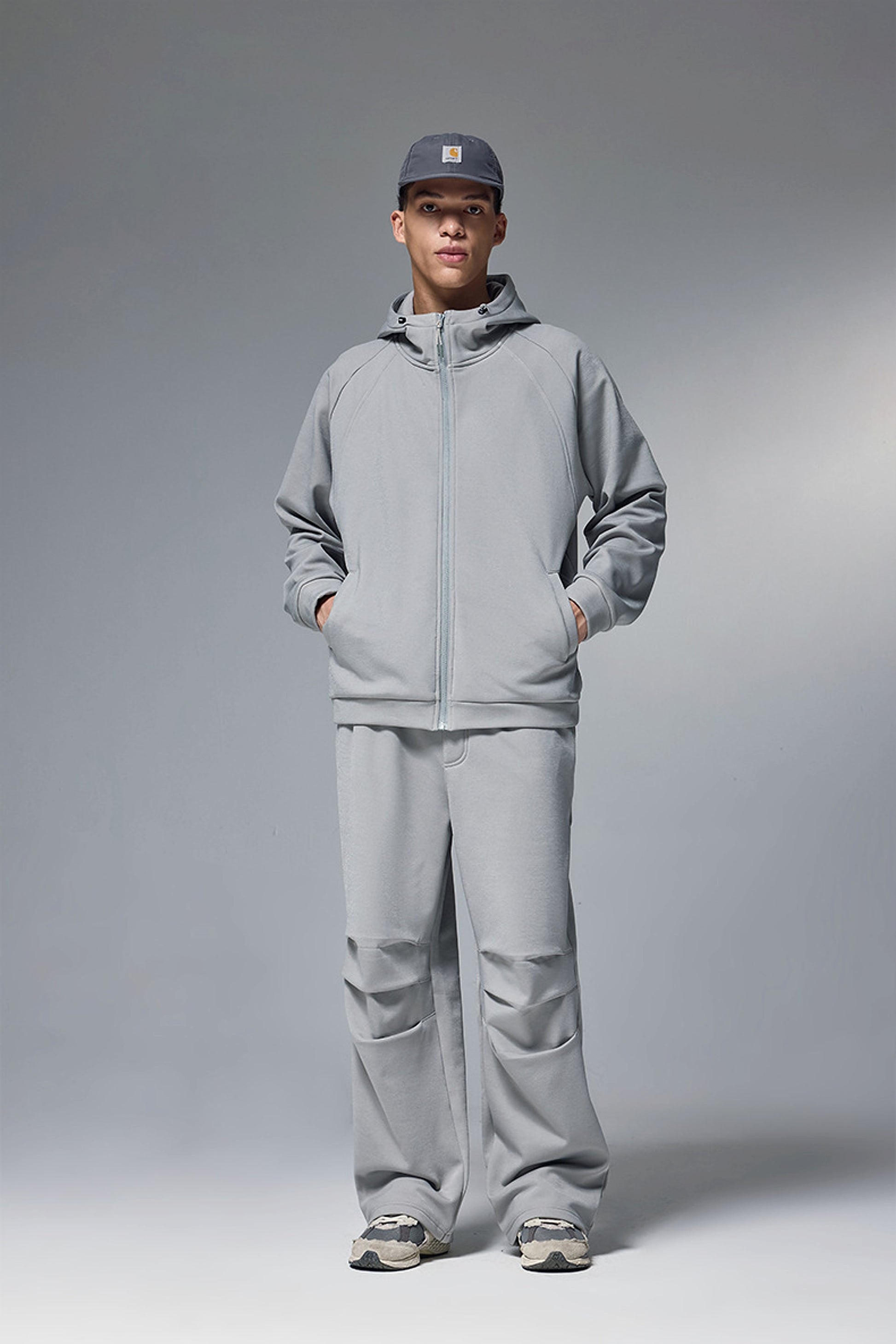 Hydrogen Four-sided Elastic Hooded Jacket Zipper Windproof Fleece Sweater - enhanced image 2