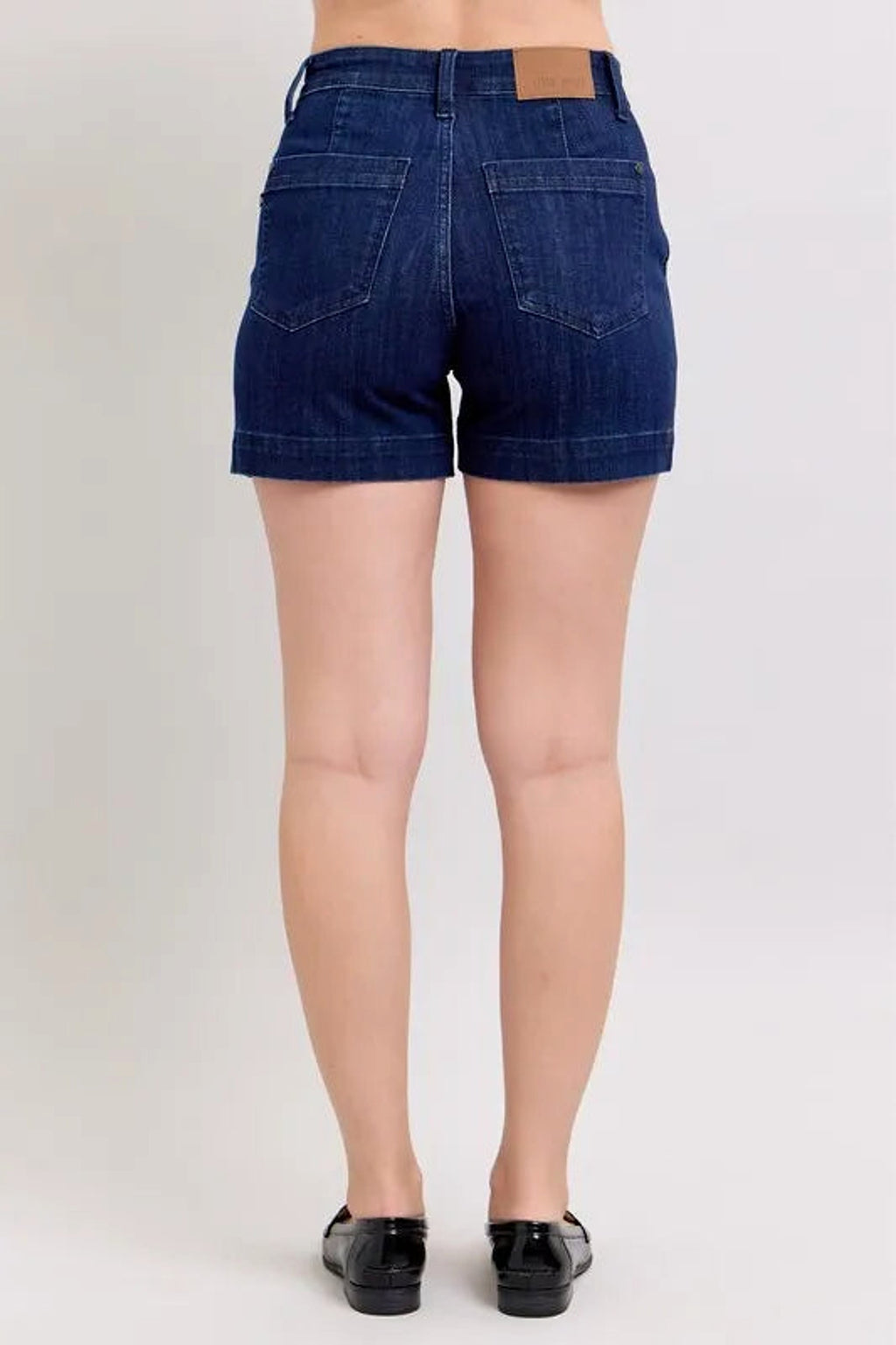 Judy Blue Full Size High Waist Denim Shorts Plus Size - enhanced image 2