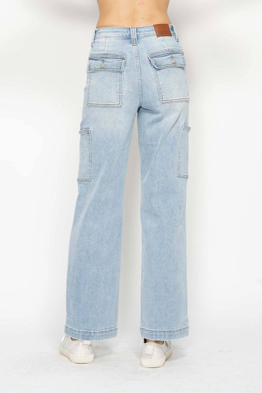 Judy Blue Full Size High Waist Straight Cargo Jeans - enhanced image 2