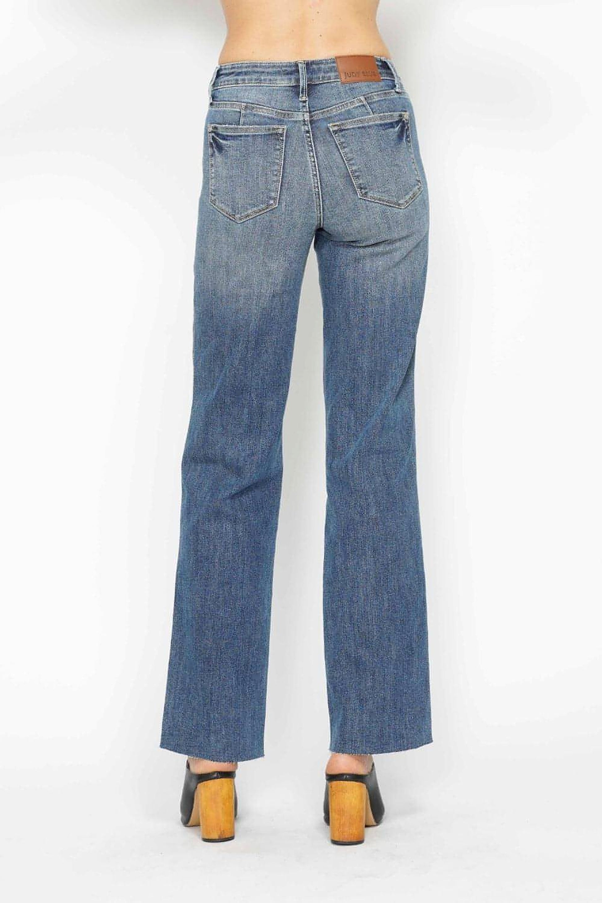 Judy Blue Full Size Tummy Control Straight Jeans - enhanced image 2