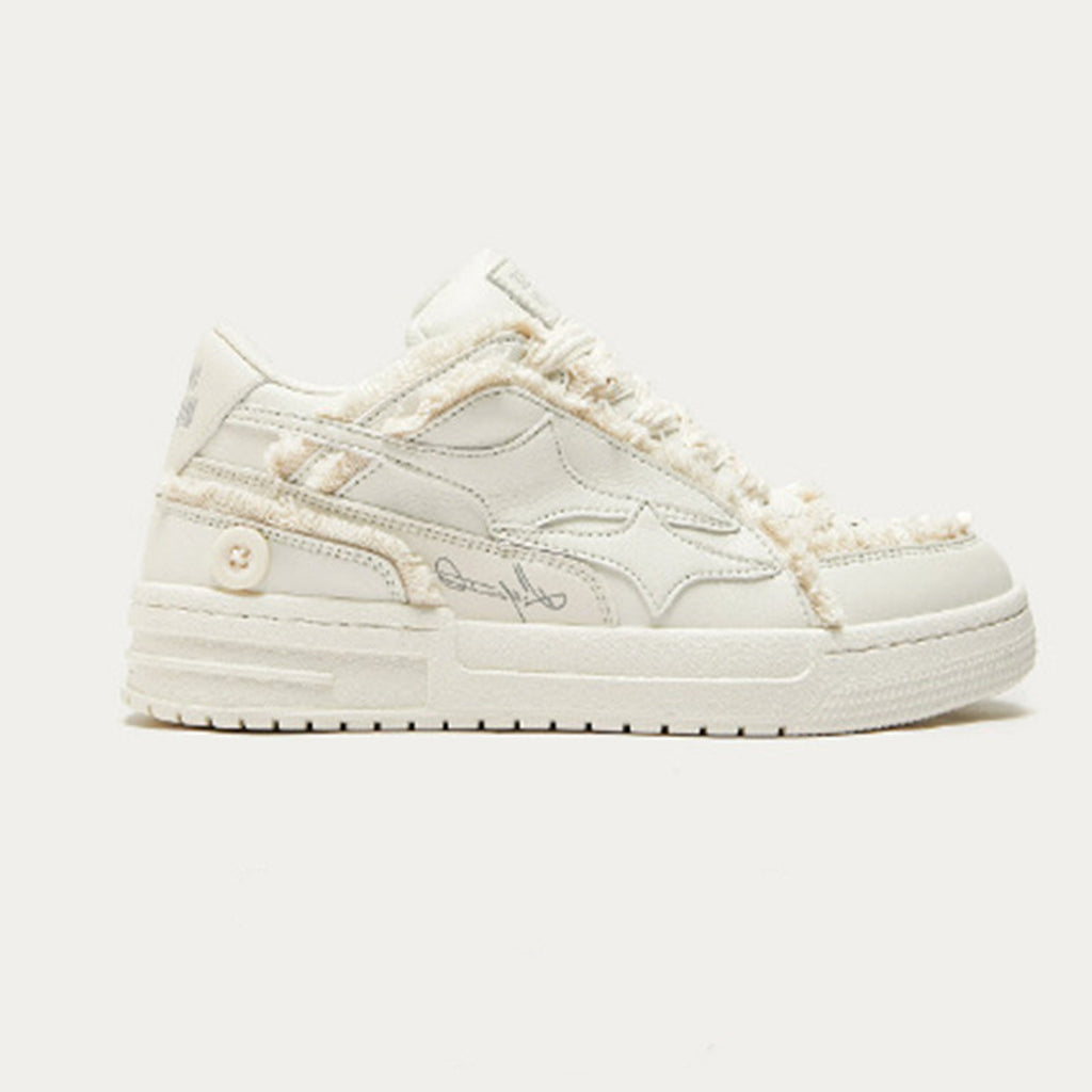 Korean Style Casual Breathable White Shoes Men - enhanced image 2