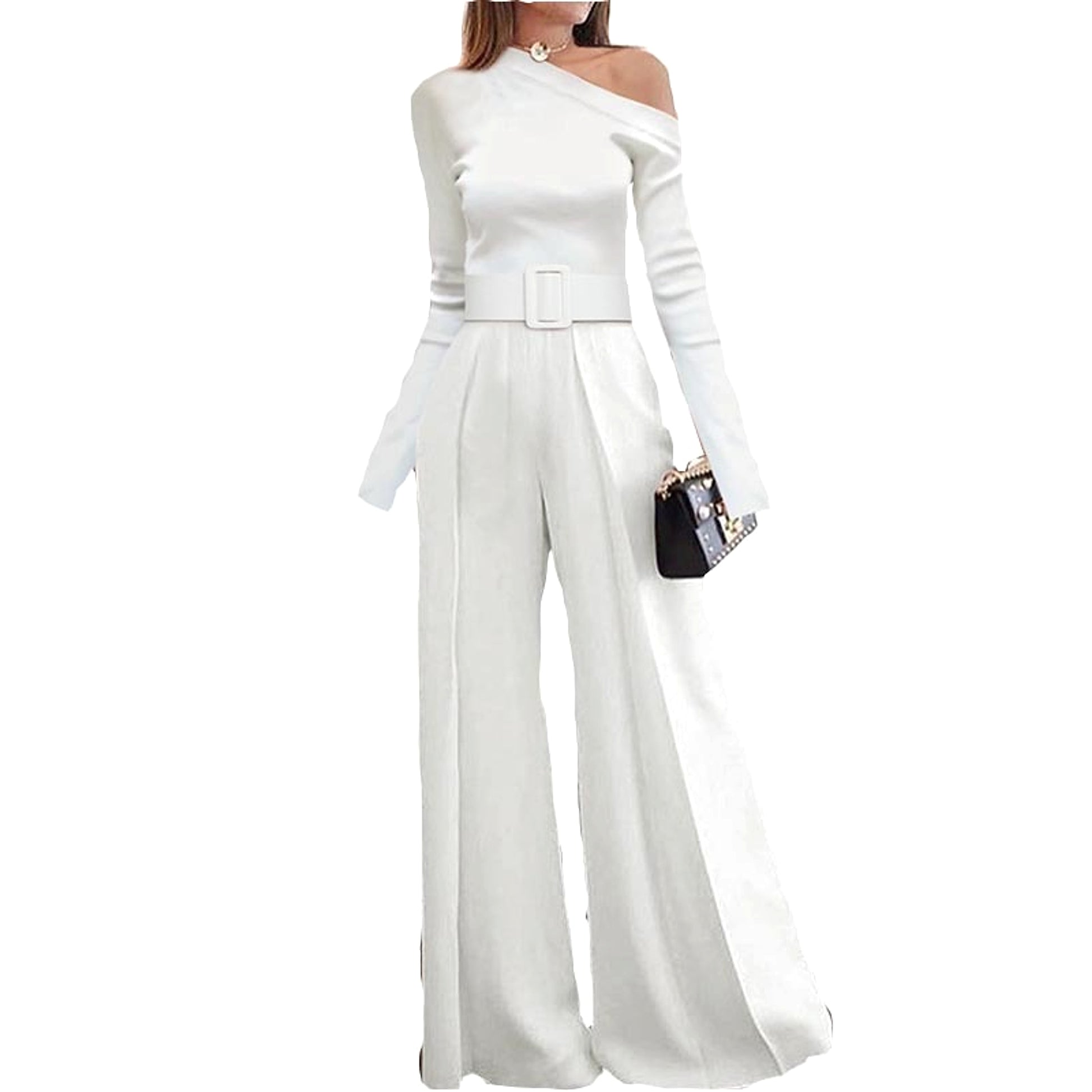 Long sleeve jumpsuit - enhanced image 2