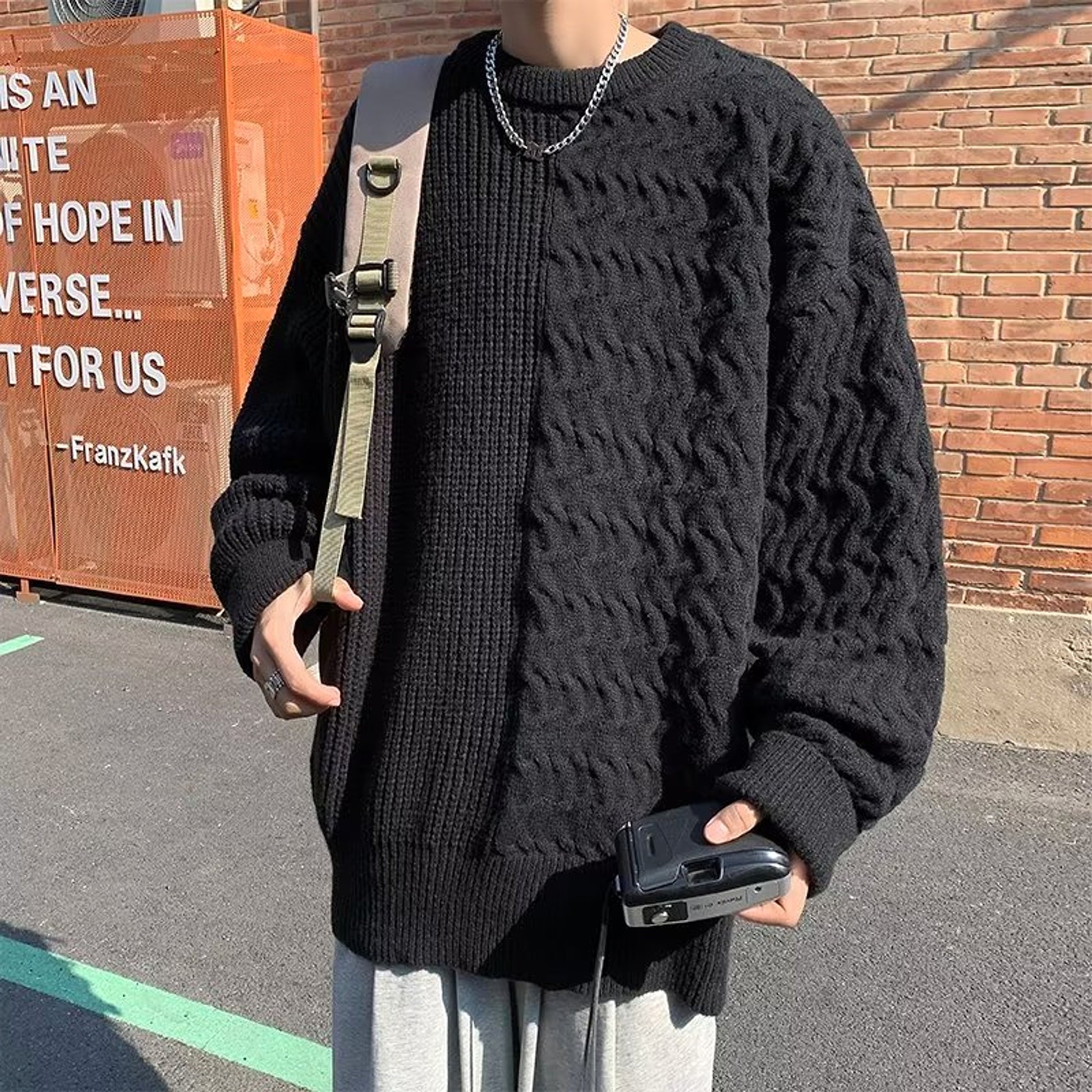 Long Sleeve Sweater Knitwear For Men - enhanced image 2