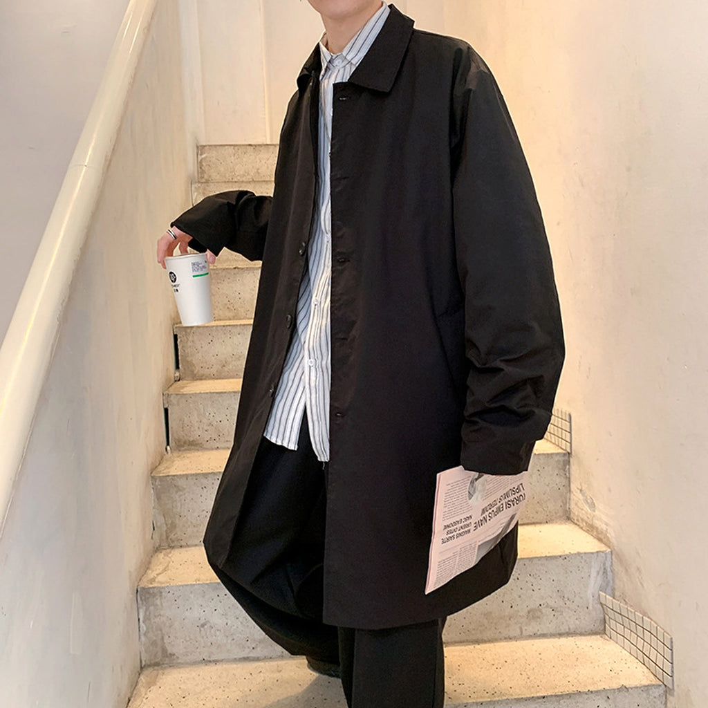 Classic Men's Coat – Urban Chic for Any Season - enhanced image 2