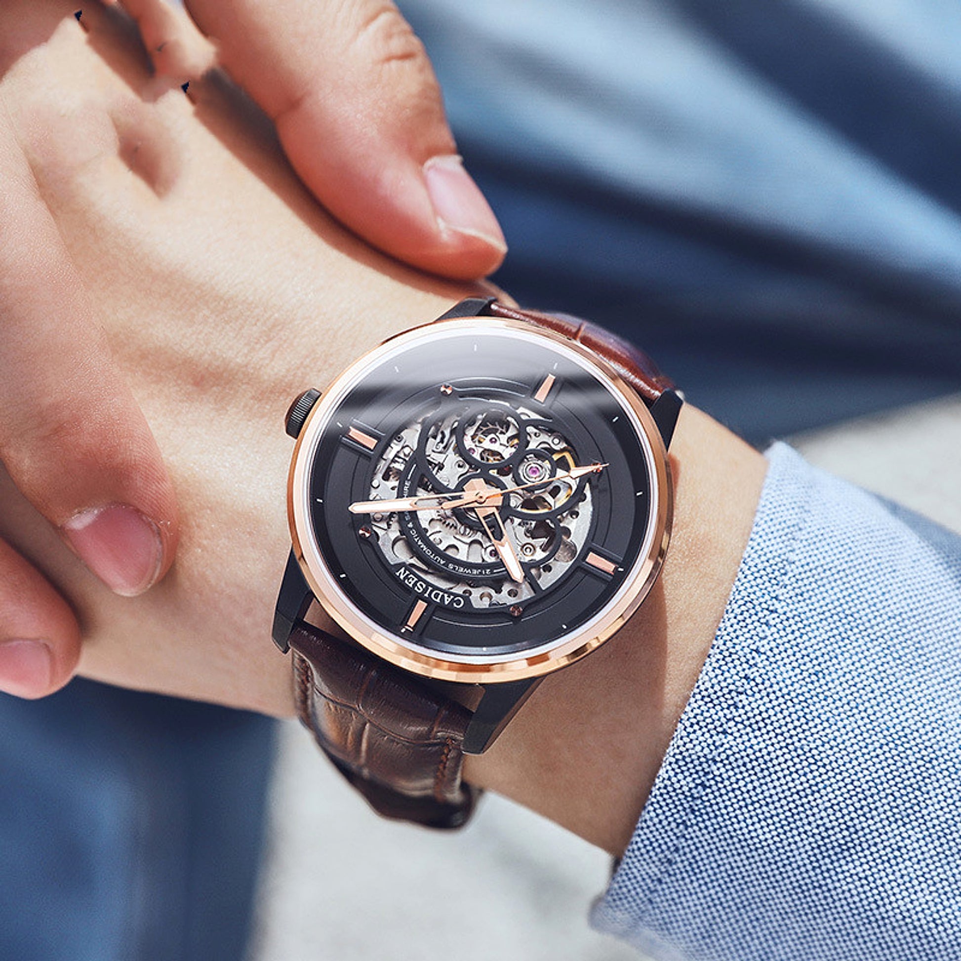 Cadisen - Casual Men's Mechanical Watch - enhanced image 2