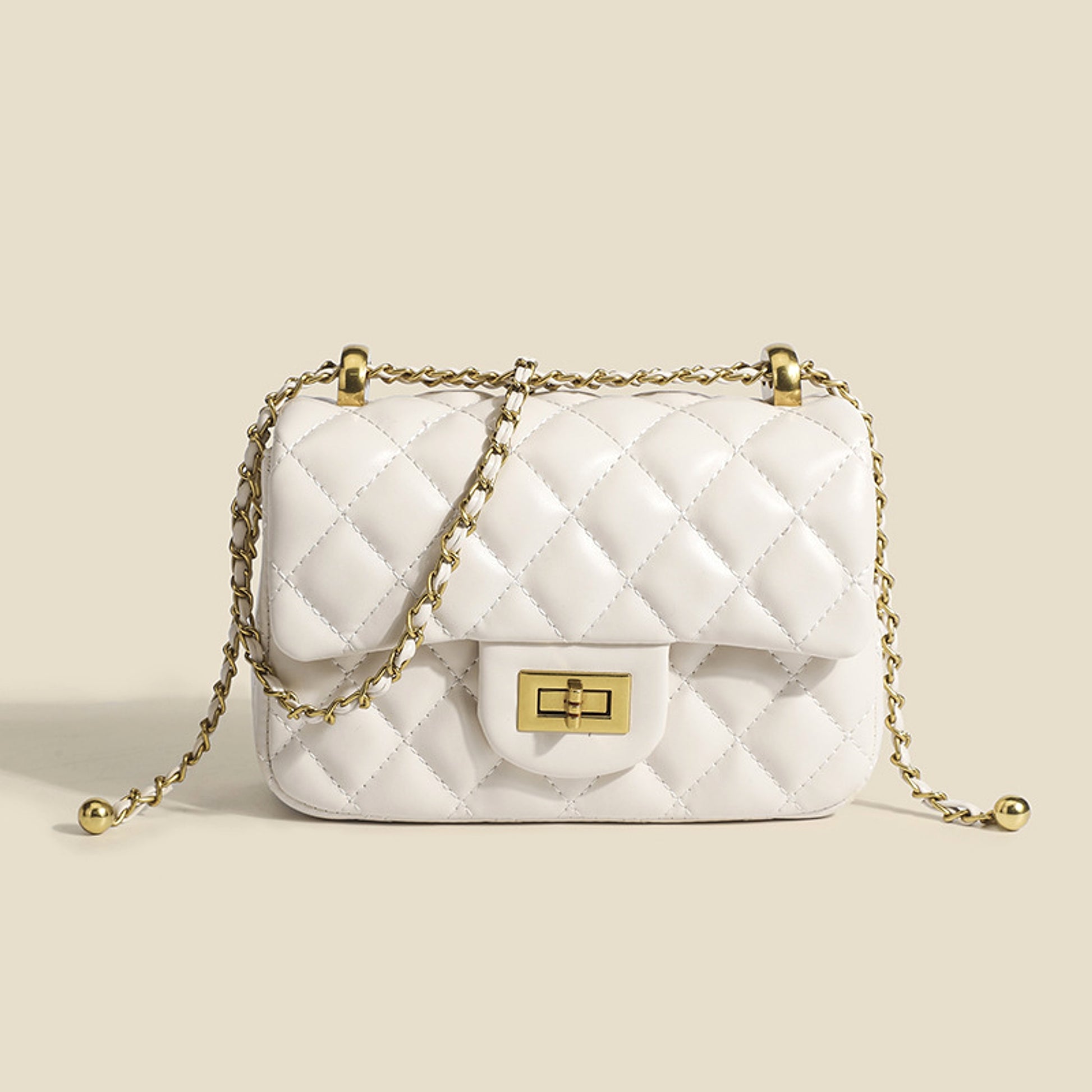 LumièreMini™ – Quilted Soft Chain Crossbody Bag - enhanced image 2