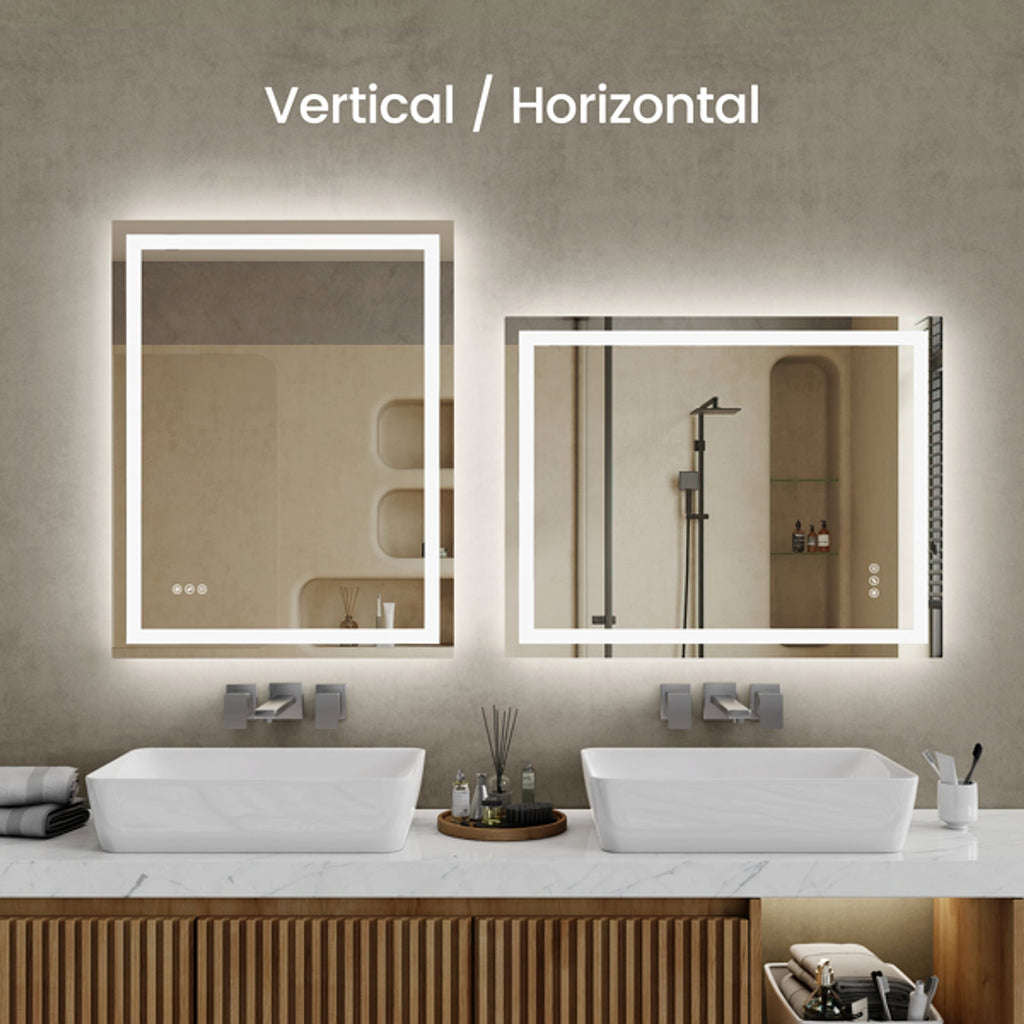 LuneluX_Home – Lumière LED Mirror (24" x 36") - enhanced image 2
