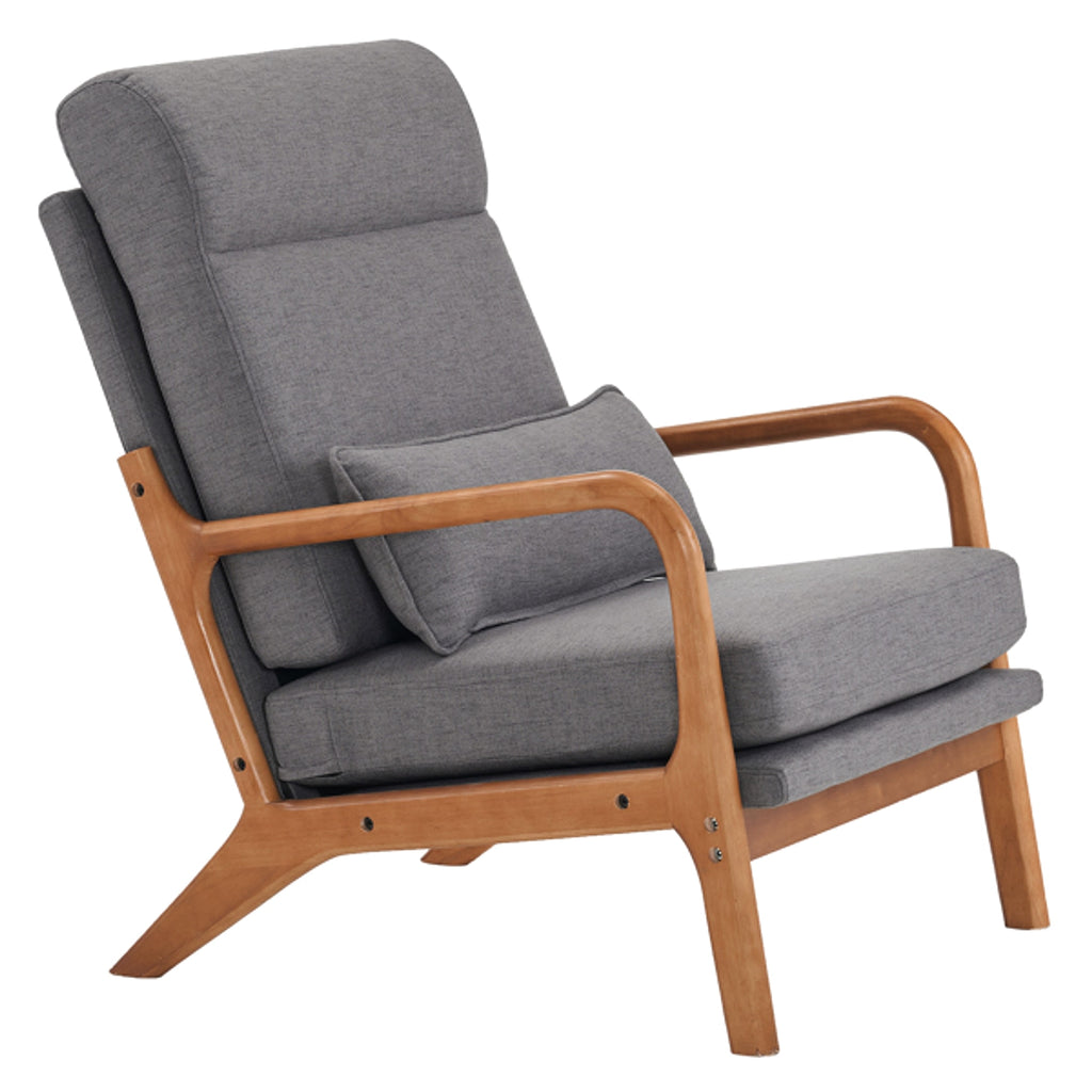 LuneluX_Home – Scandinavian Lounge Chair (Dark Gray) - enhanced image 2