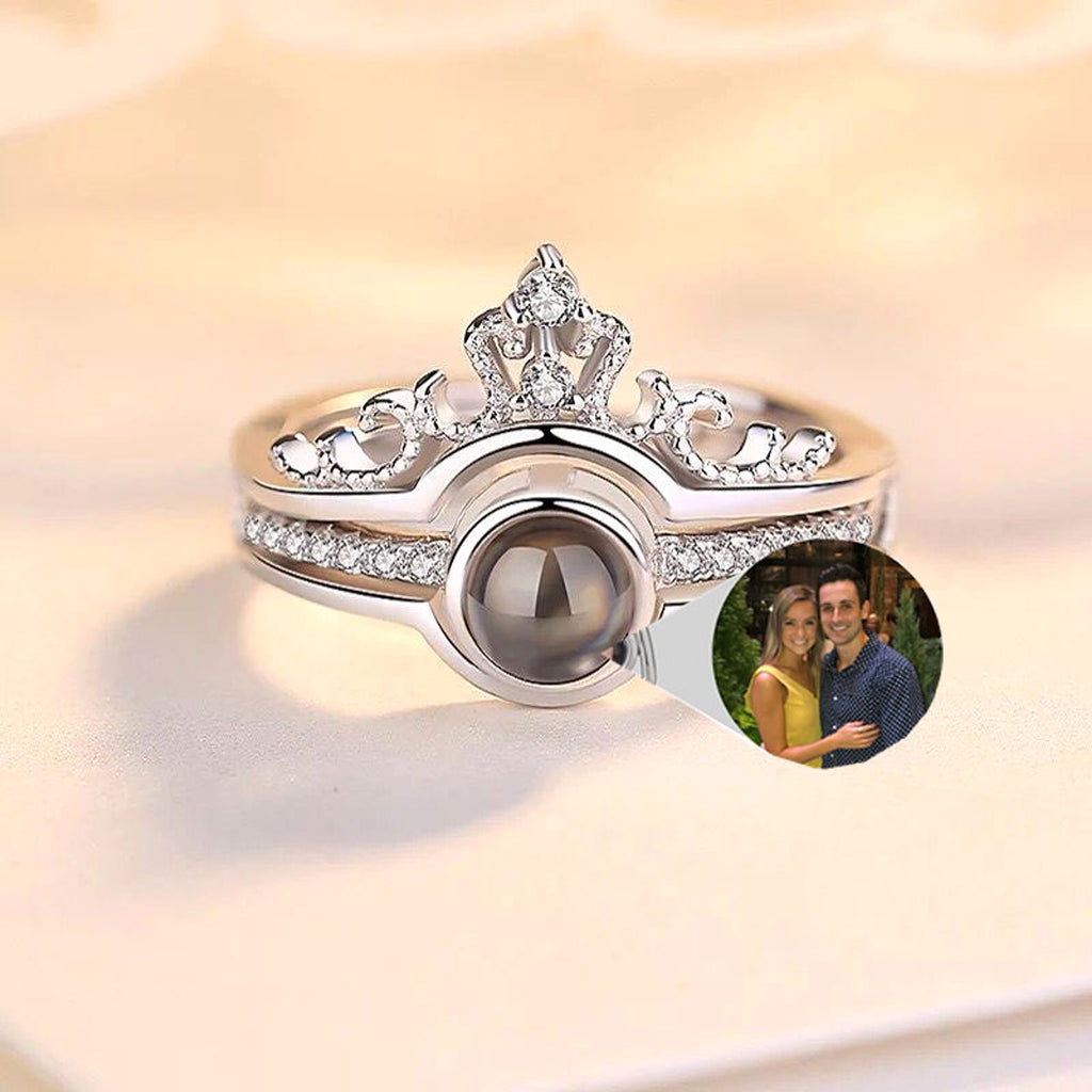 LuxeJewels™ – 925 Projection Ring with Personalized Photo - enhanced image 2