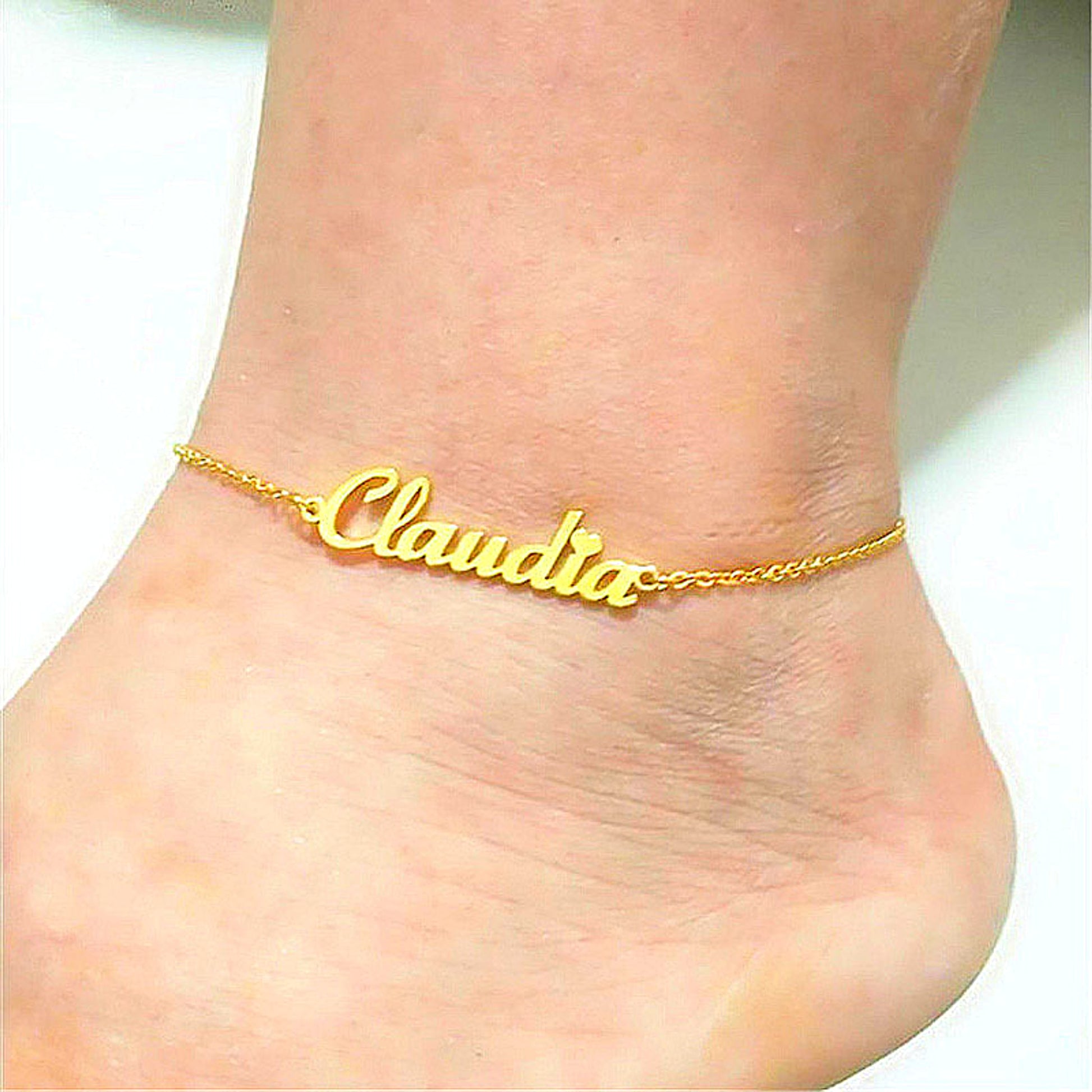 LuxeJewels™ – Personalized Alphabet Anklet (Titanium Steel) - enhanced image 2