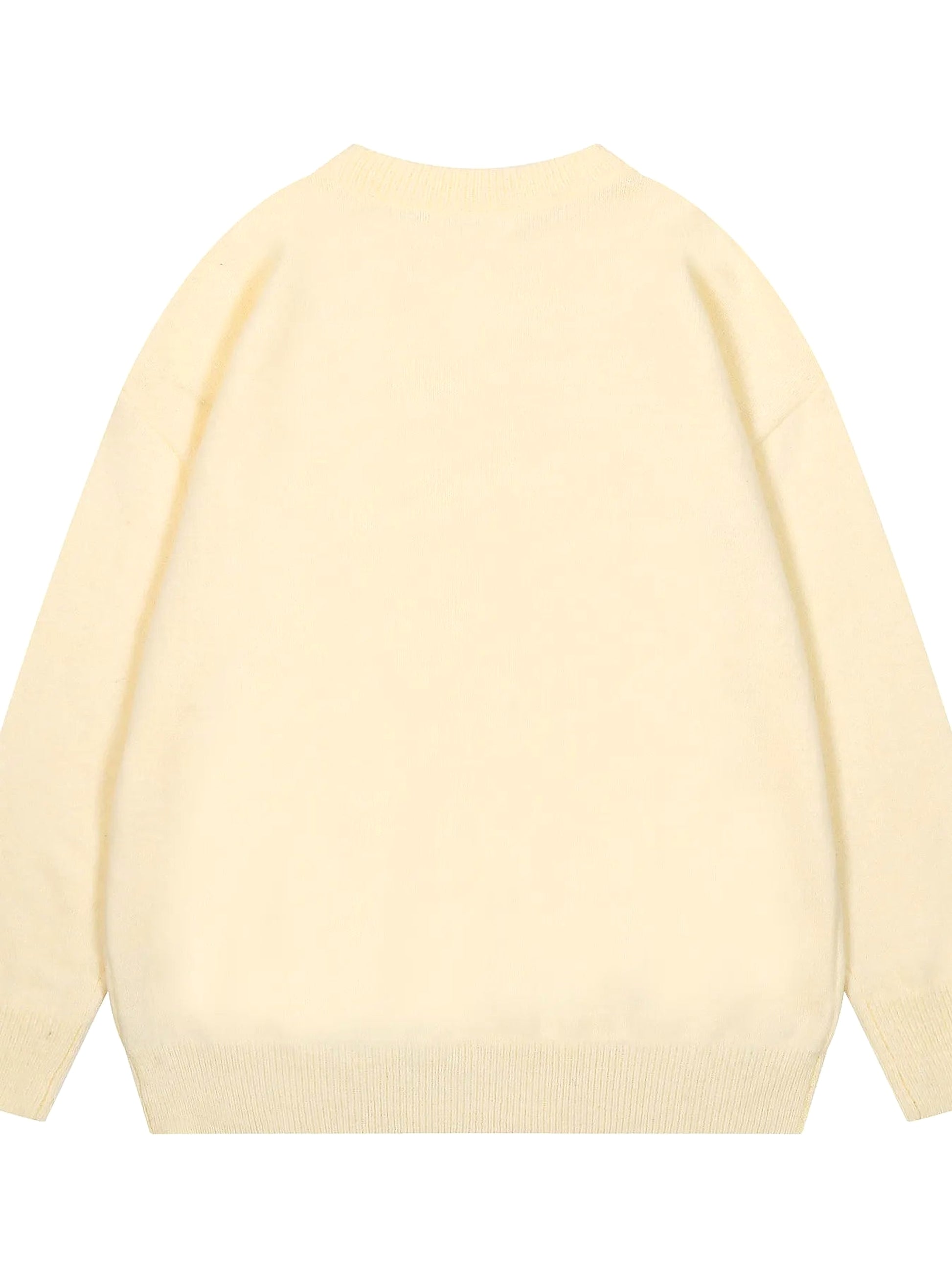 Men's Artistic Eye Graphic Long Sleeve Sweater - enhanced image 2