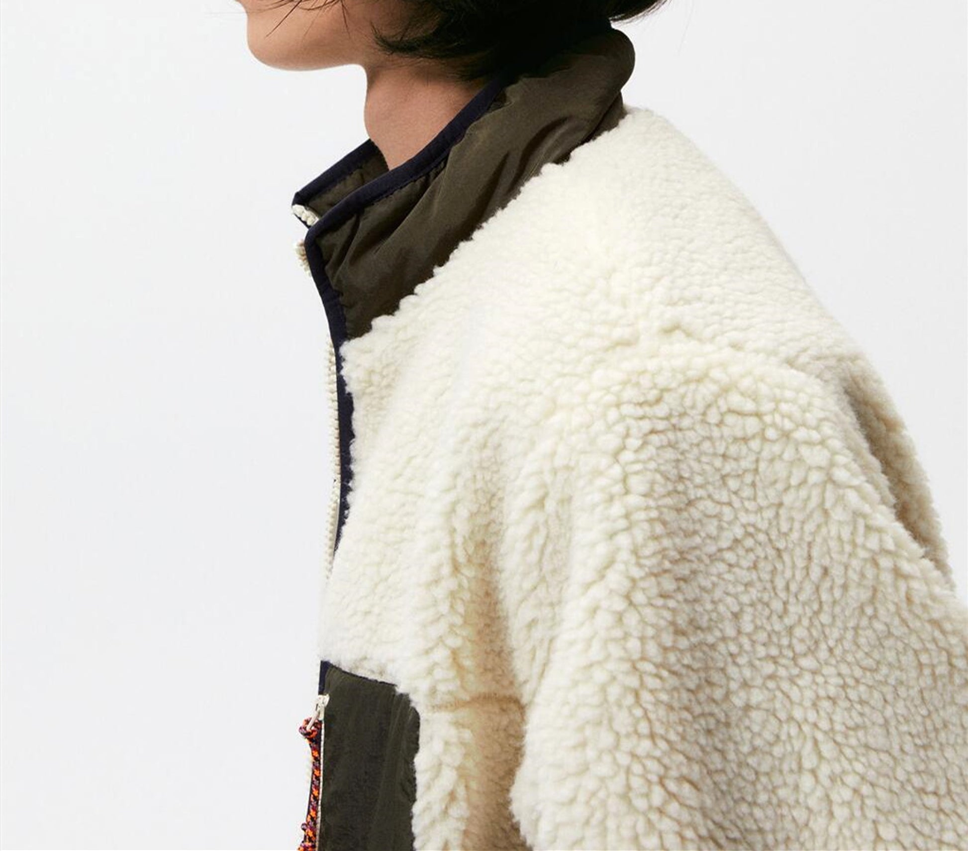 Men's Autumn And Winter Stitching Fleece Jacket Coat - enhanced image 2