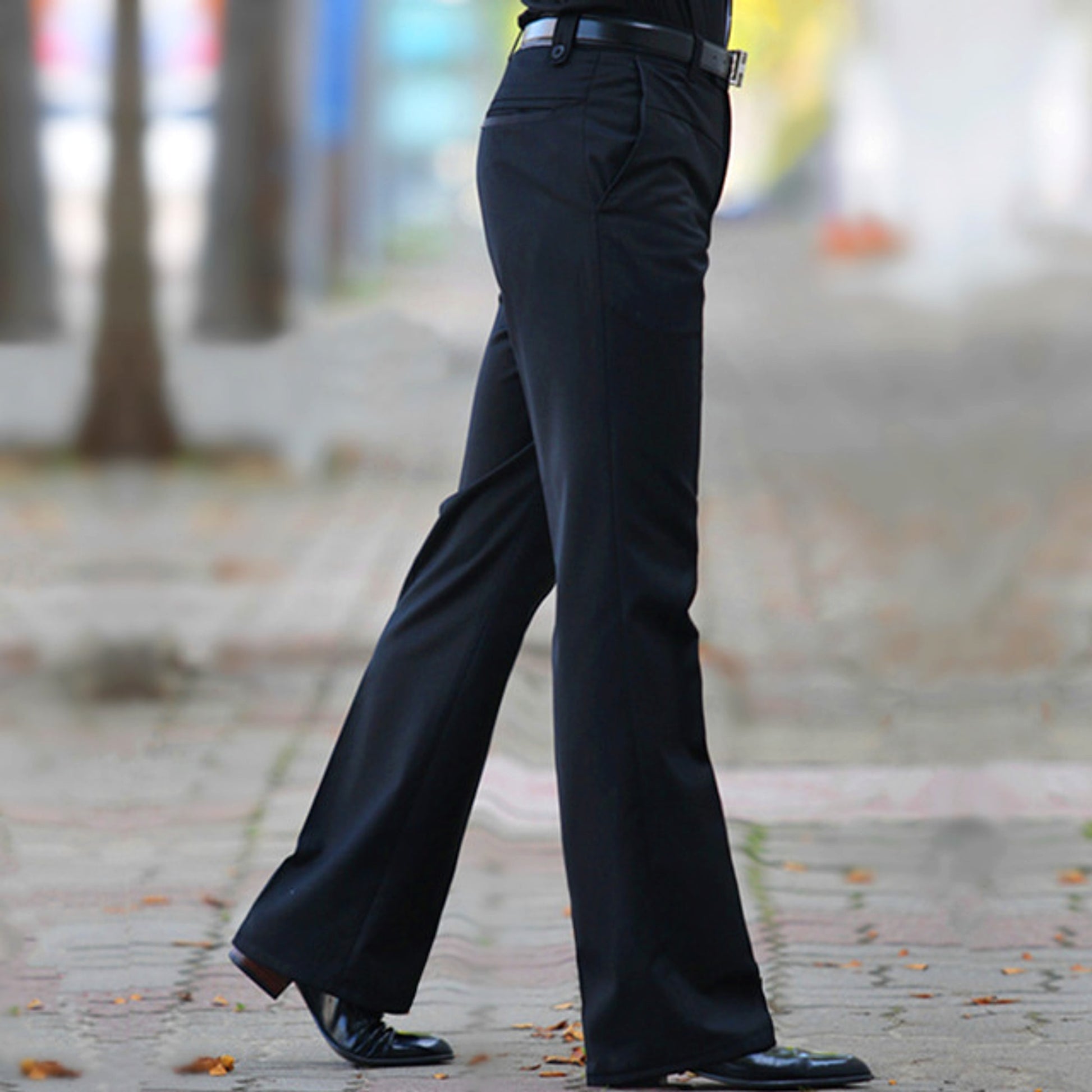 Men's Casual Business Straight Suit Pants (Jeans & Pants) - enhanced image 2