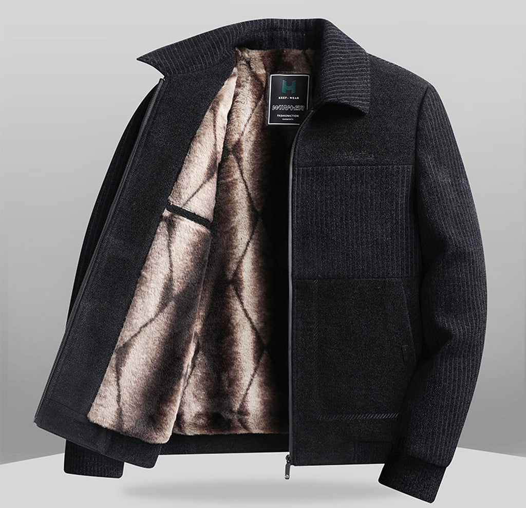 IronWool™ Padded Velvet Coat – Haute Homme Edition - enhanced image 2