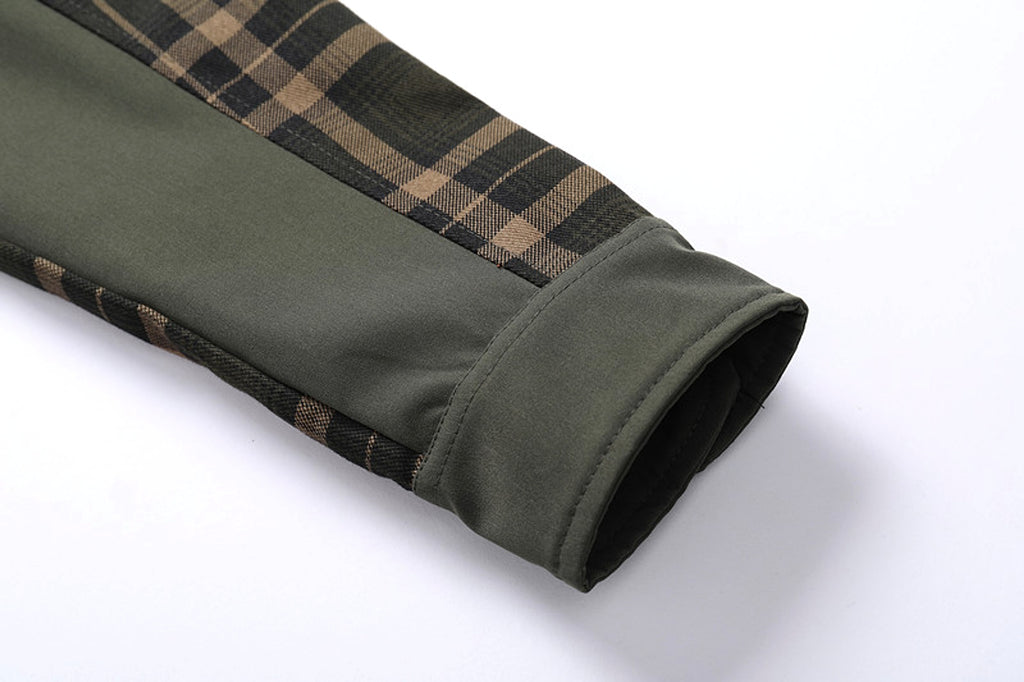 A.1 Men's Fashion Casual Plaid Shirt Jacket - enhanced image 2