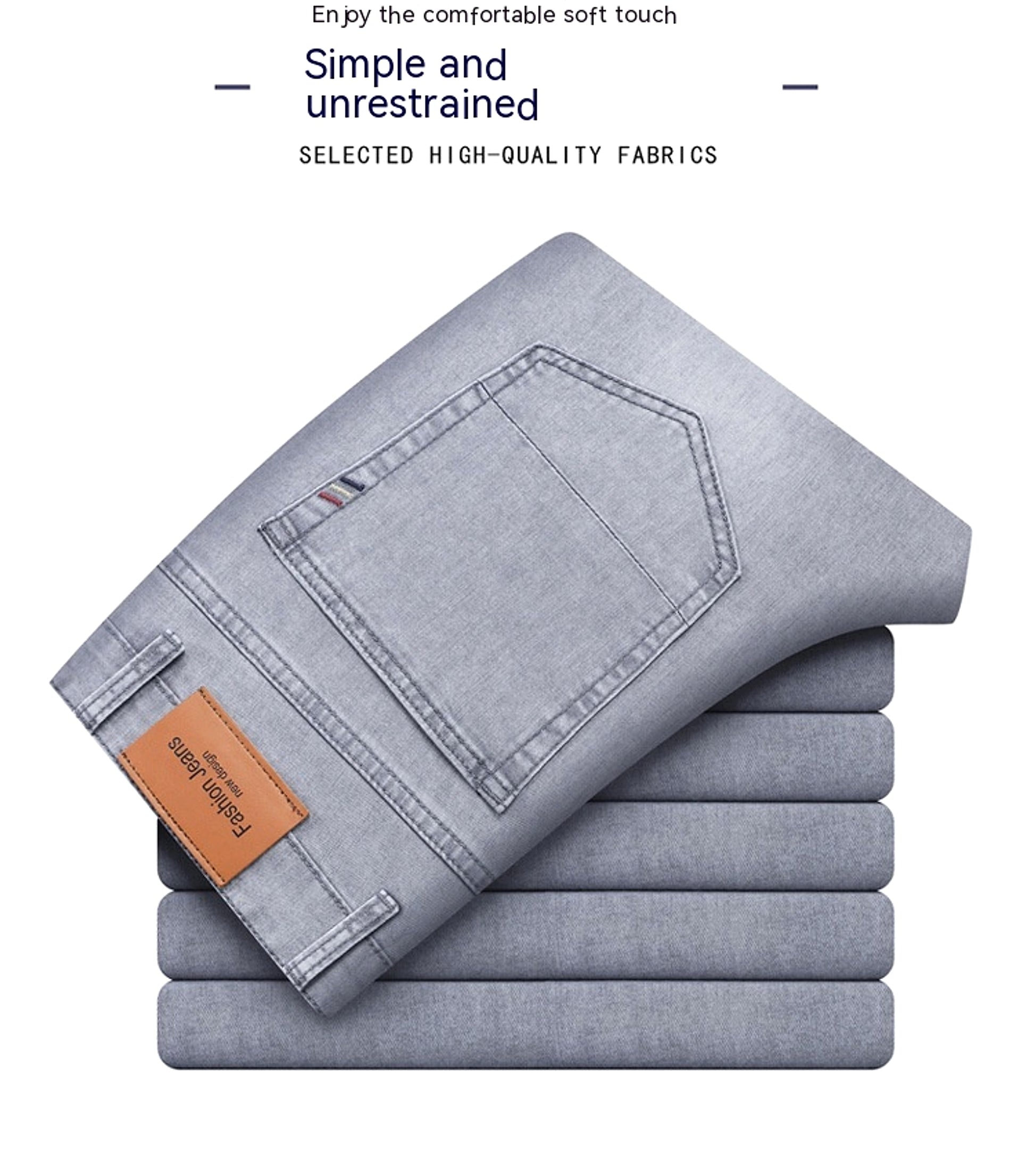 Men's Fashion Loose Casual Long Pants (Jeans & Pants) - enhanced image 2