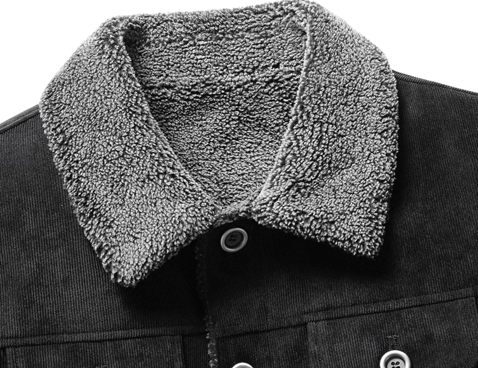 A.1 Men's Fleece-lined CottonCasual Jacket Coat Lambswool - enhanced image 2