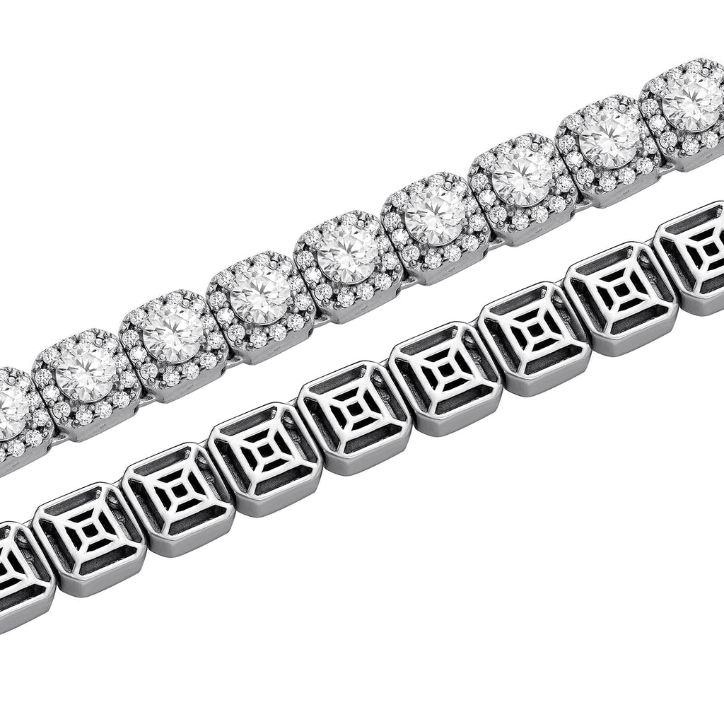 Men's Hip Hop Necklace Silver Candy - enhanced image 2