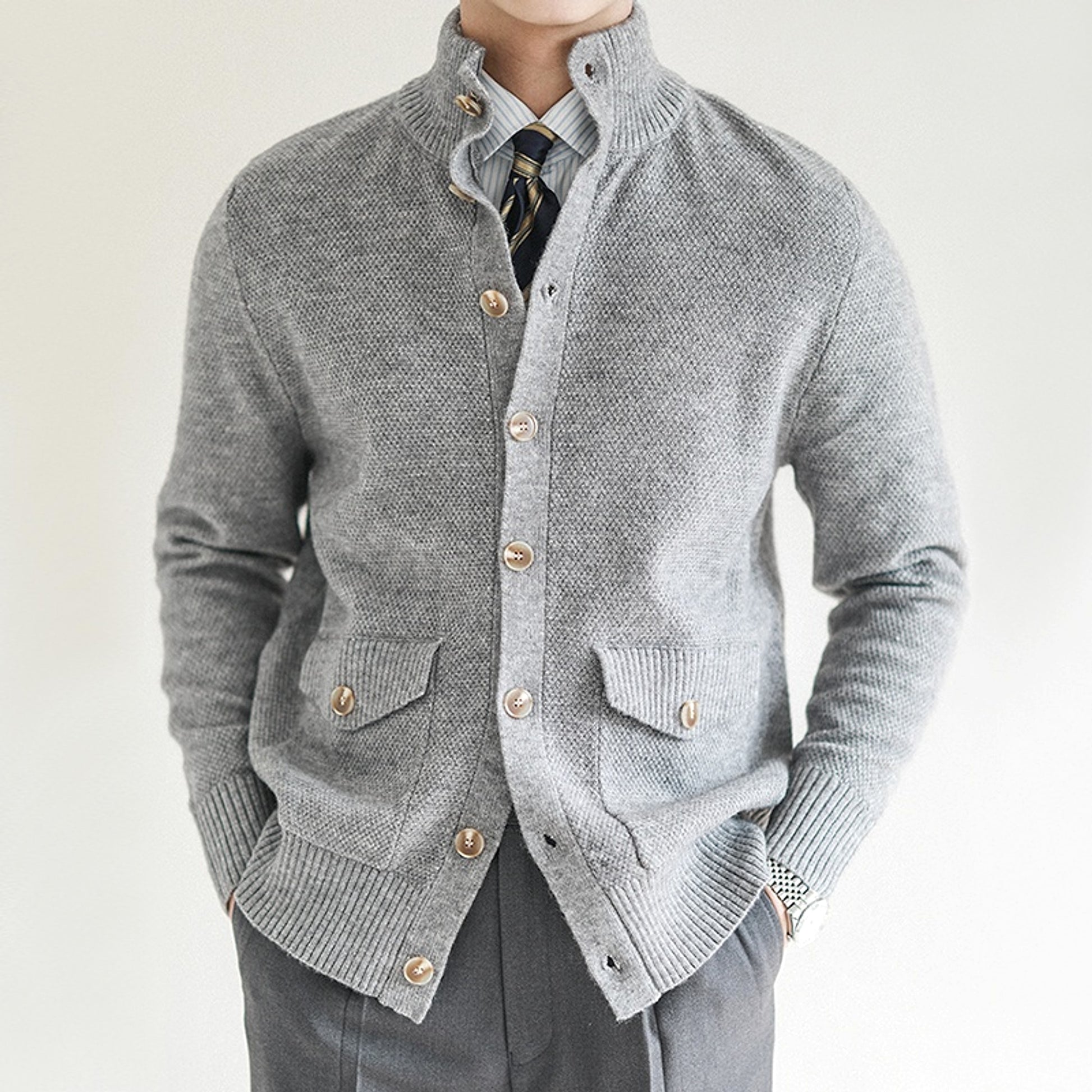 Men's Leisure Warm Vintage Top - enhanced image 2