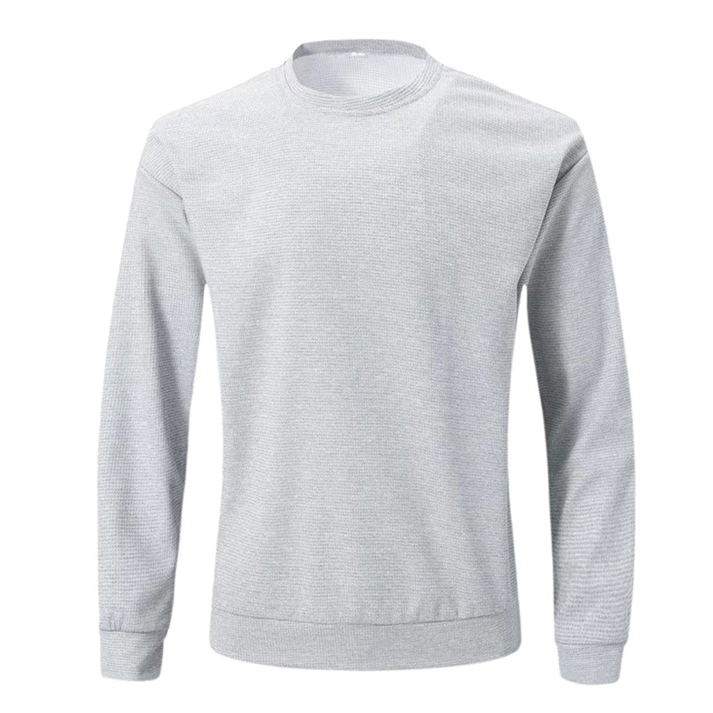 Men's New Youth Round Neck Long Sleeve Pullover Sweater - enhanced image 2