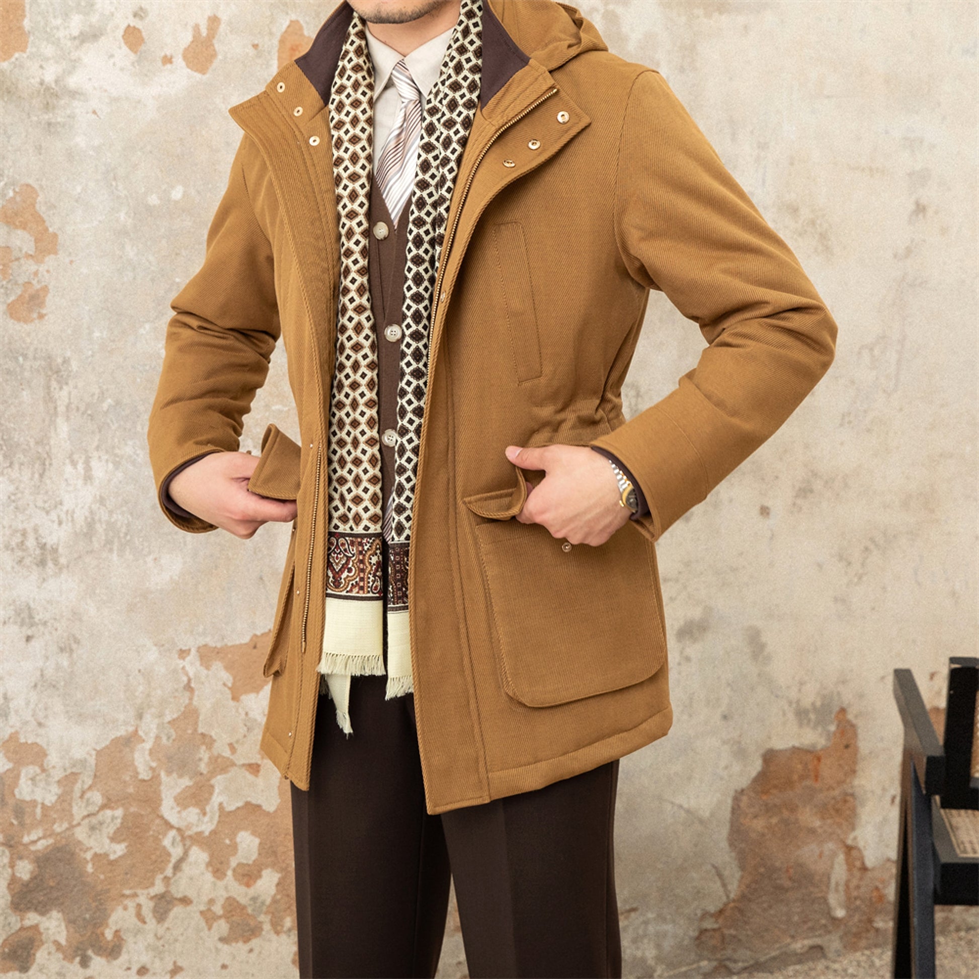 Men's Slim Hooded Casual Jacket - enhanced image 2