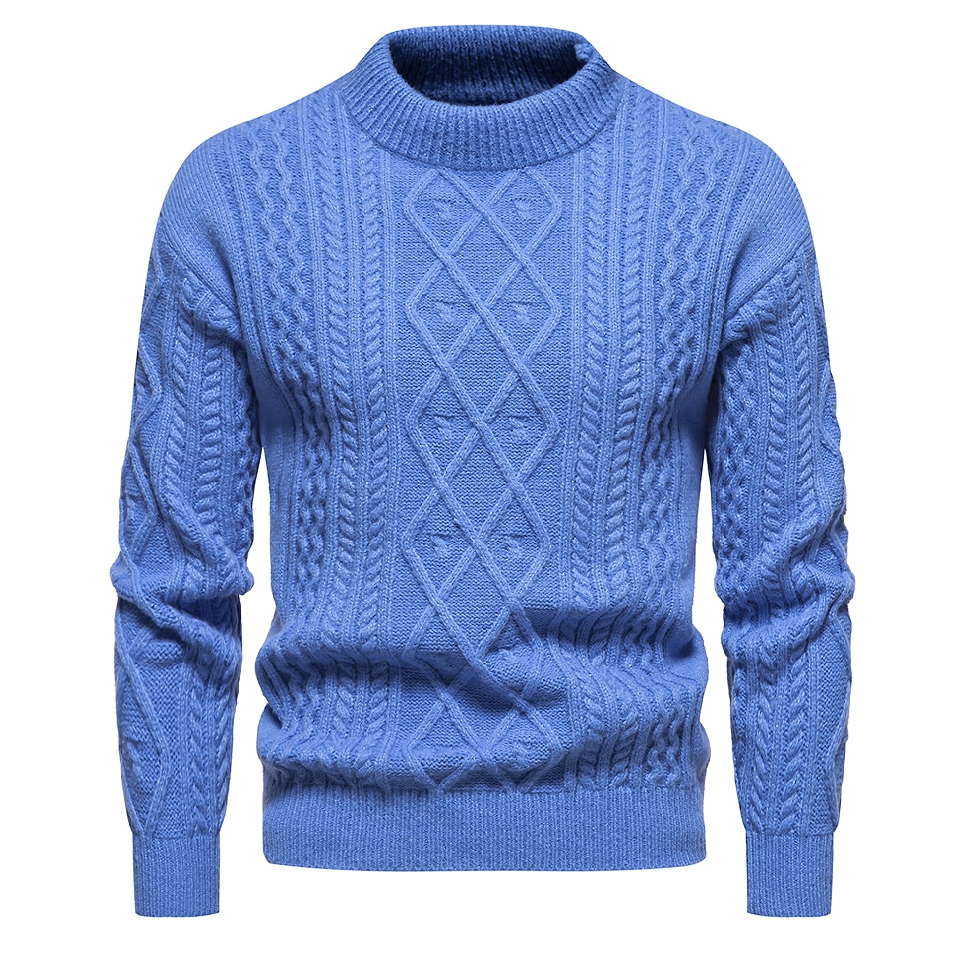 UrbanLayer™ – Solid Knit Crewneck for Men - enhanced image 2