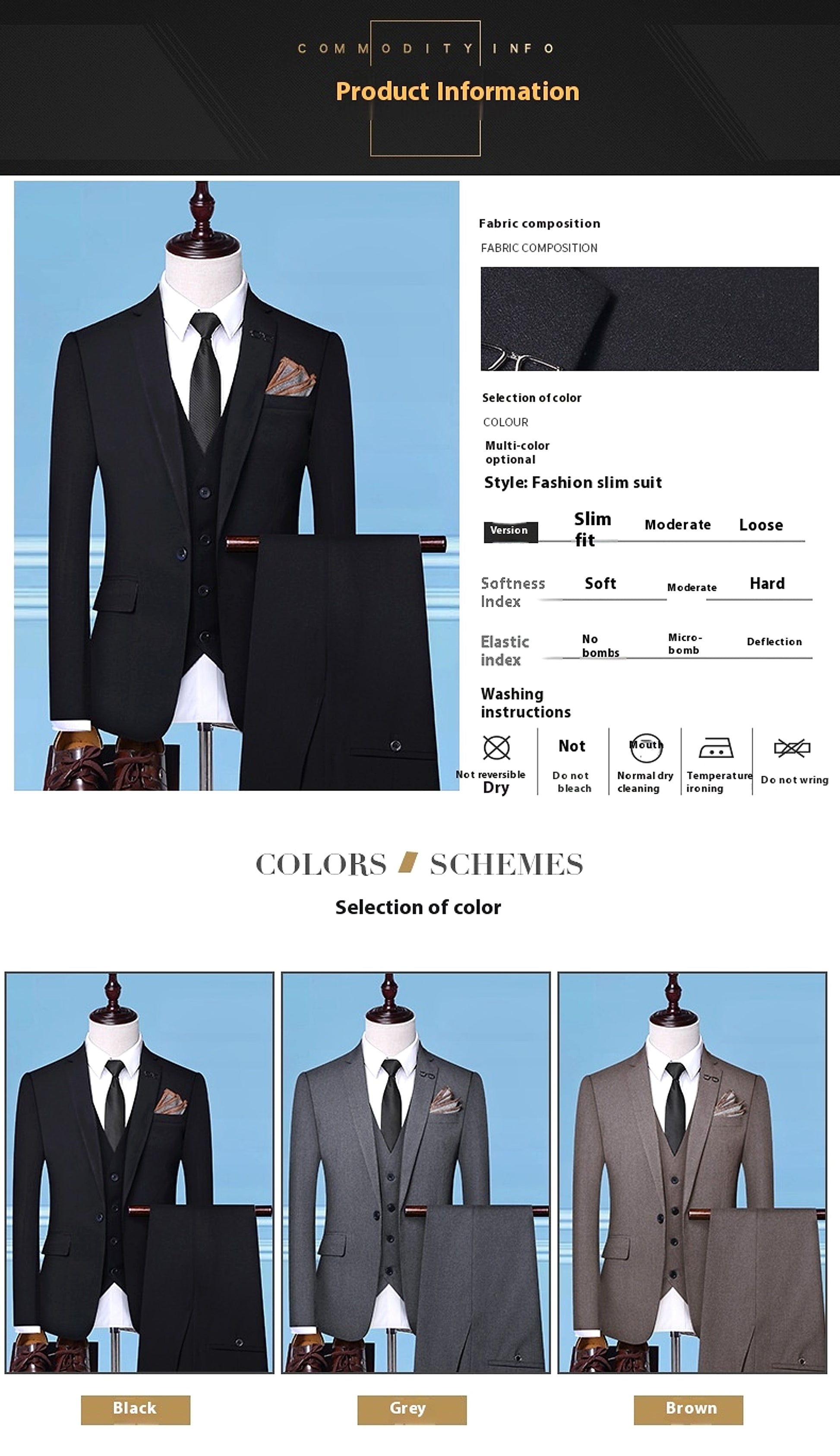 CavalierClass™ – 3PC Men's Banquet Suit Set - enhanced image 2